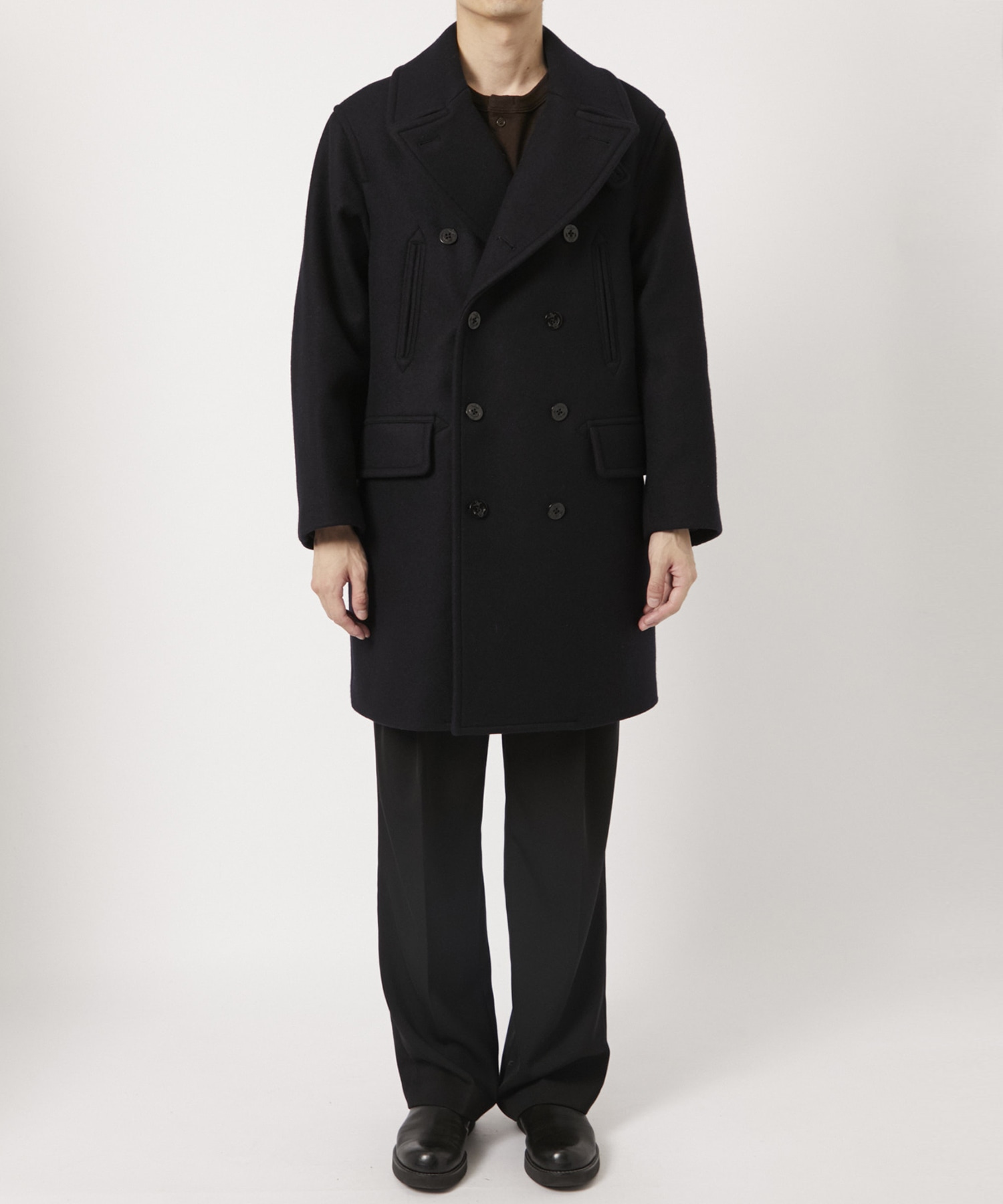 Wool Melton 10B Pea Coat 