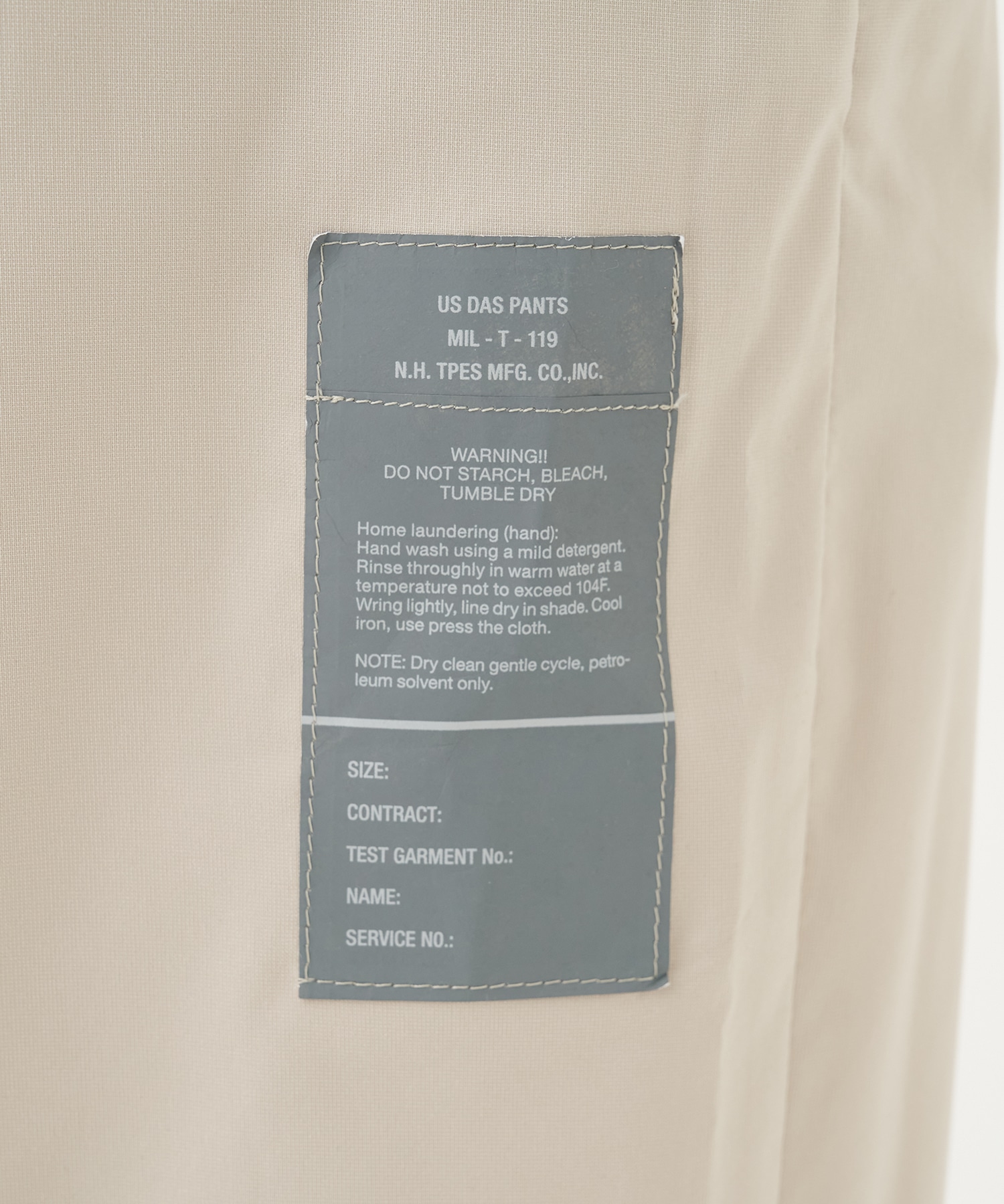9251-CP02-001 WEBBING BELT PANTS N.HOOLYWOOD