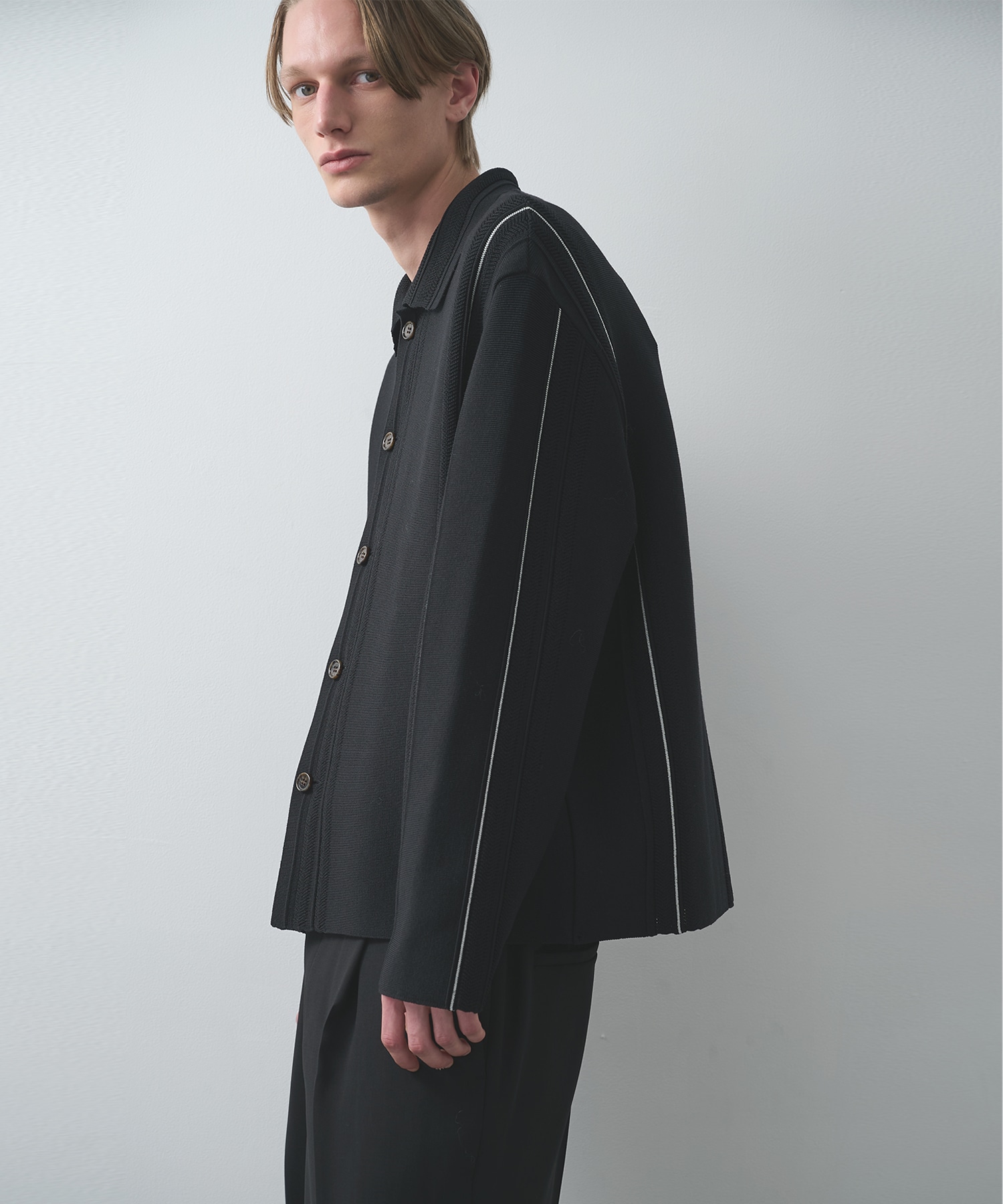 ラインニットシャツ WRAPINKNOT