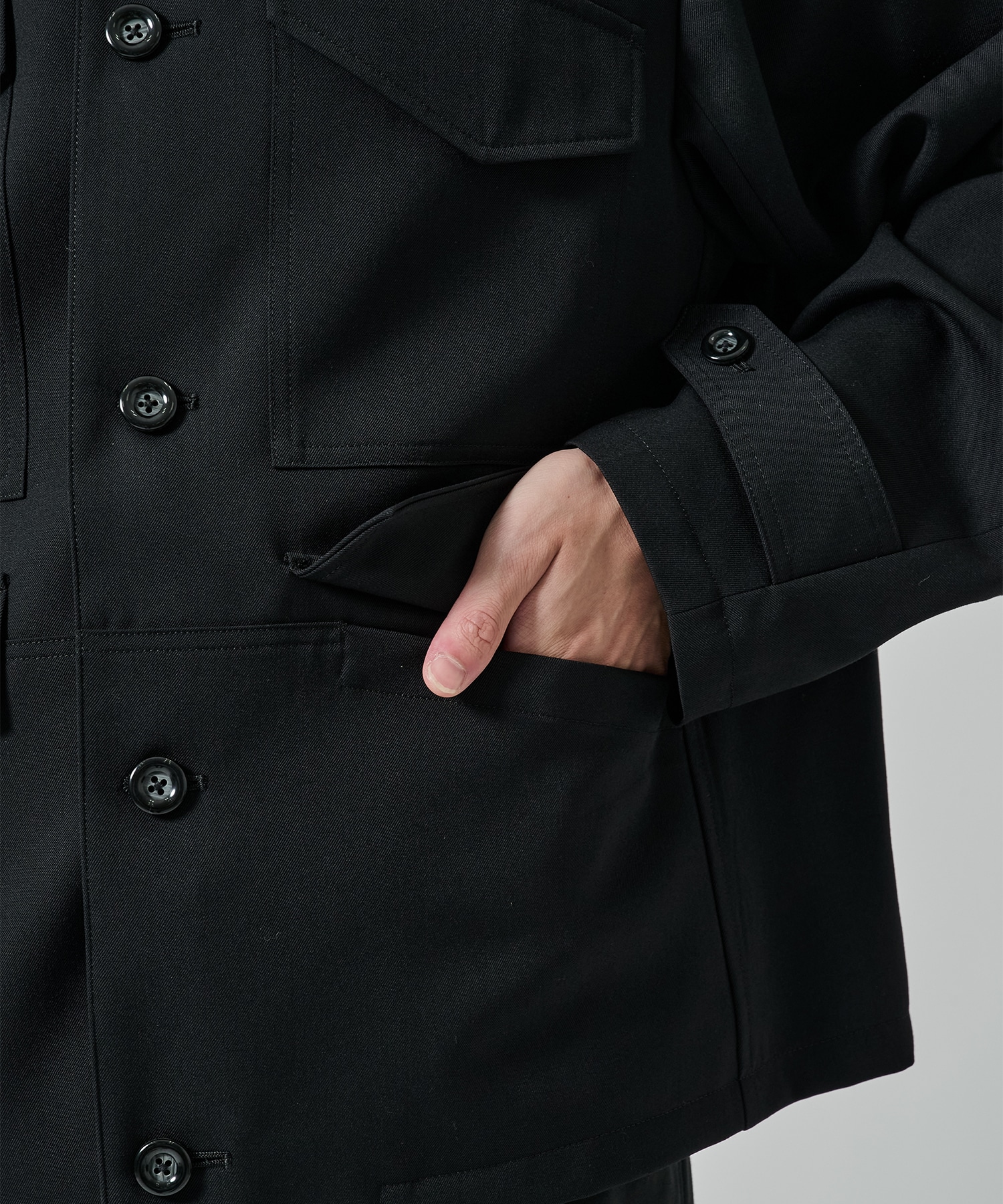 Rib Collar 4 Pockets Blouson UJOH HOMME