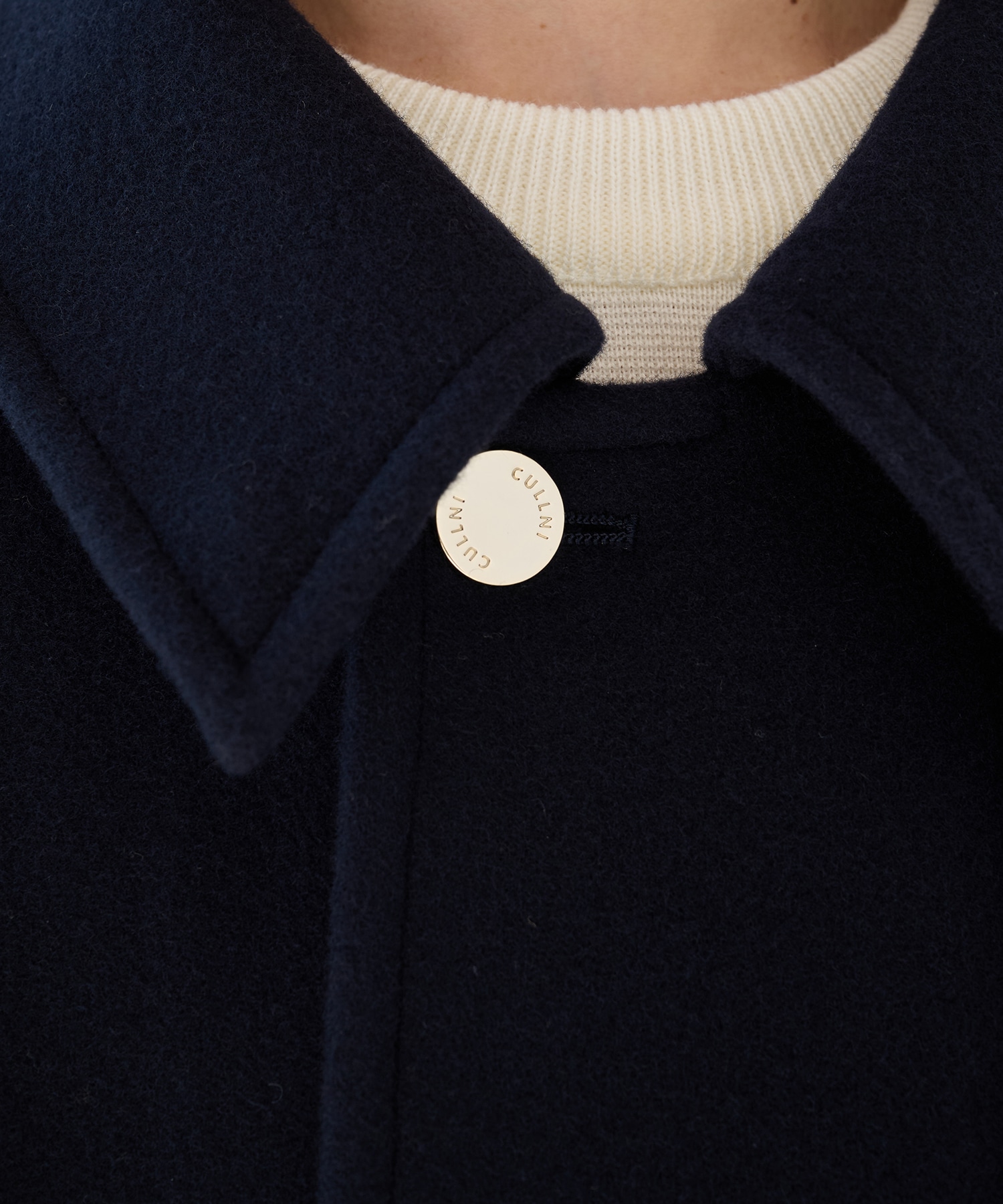 別注 Soutien Collar Tie Locken coat CULLNI