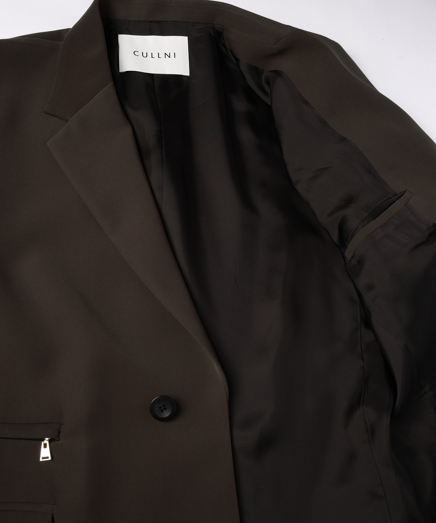 Double Cloth Twill Zip Pocket Tailored Jacket CULLNI