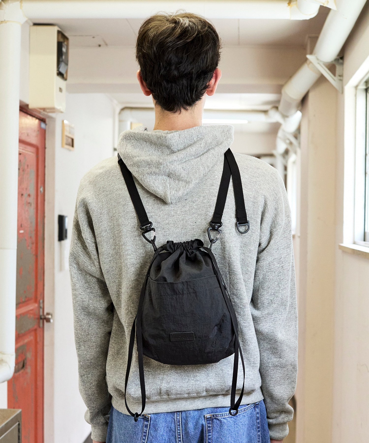 DRAW STRING BAG（SYNTHETIC LEATHER） BAICYCLON by bagjack