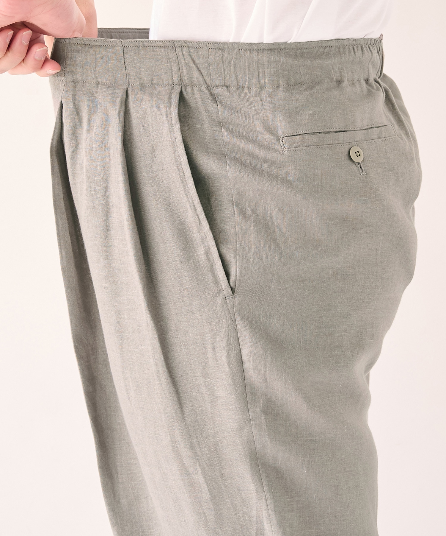 別注 LINEN TROPICAL WIDE LEG EASY PANTS MARKAWARE/marka