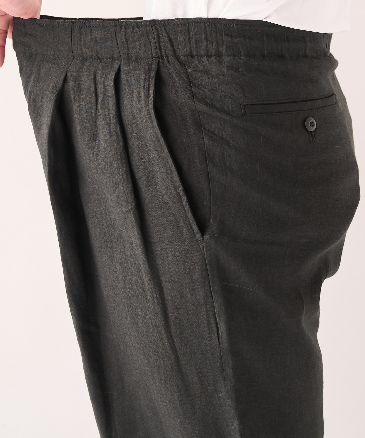 別注 LINEN TROPICAL WIDE LEG EASY PANTS MARKAWARE/marka