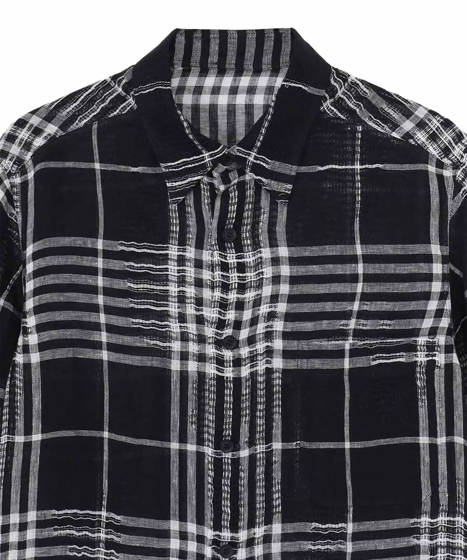 HK-B71-313 CHECK S/S SHIRT Yohji Yamamoto