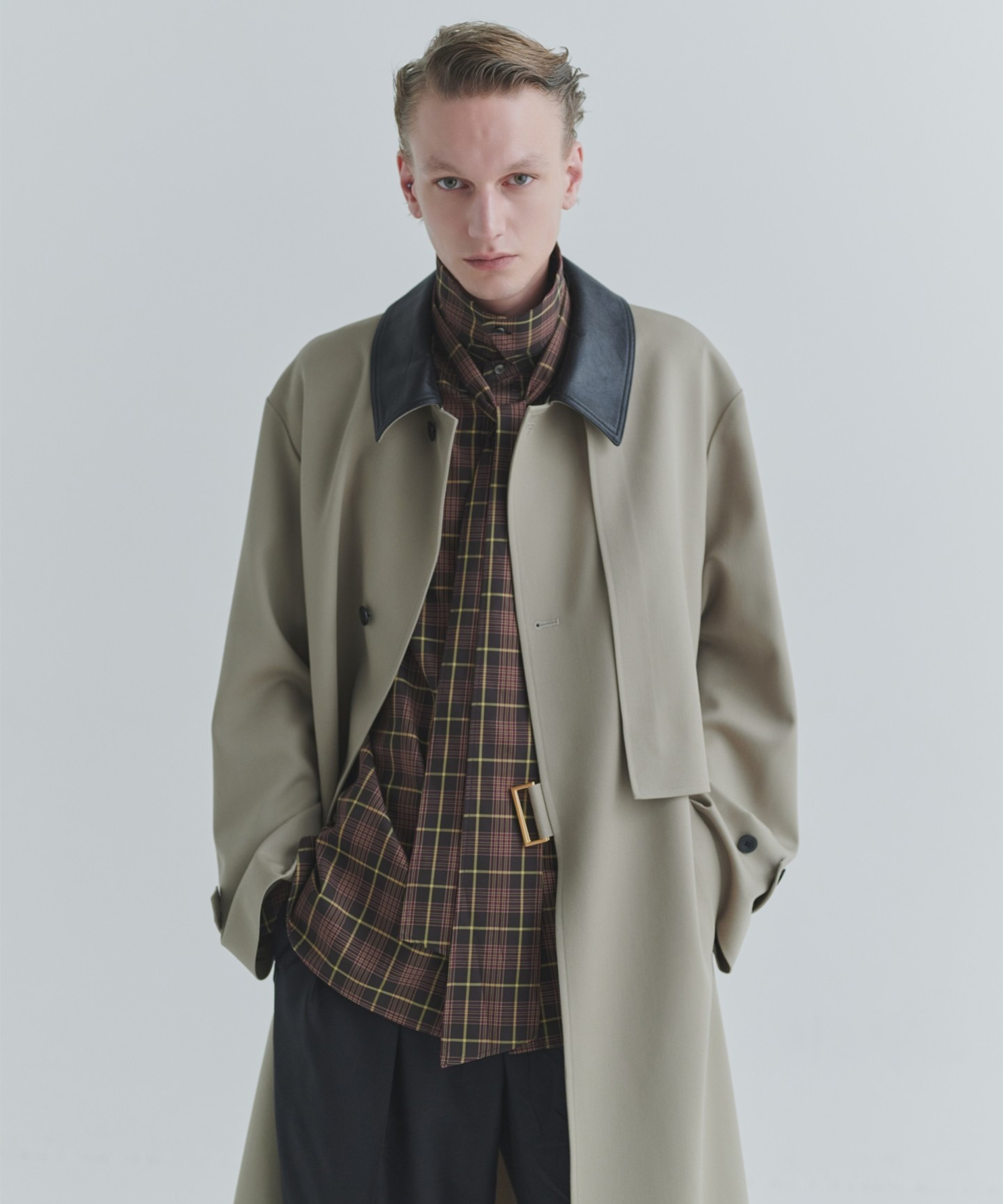 Tartan Check Bow-Tie Long Sleeve Shirt CULLNI