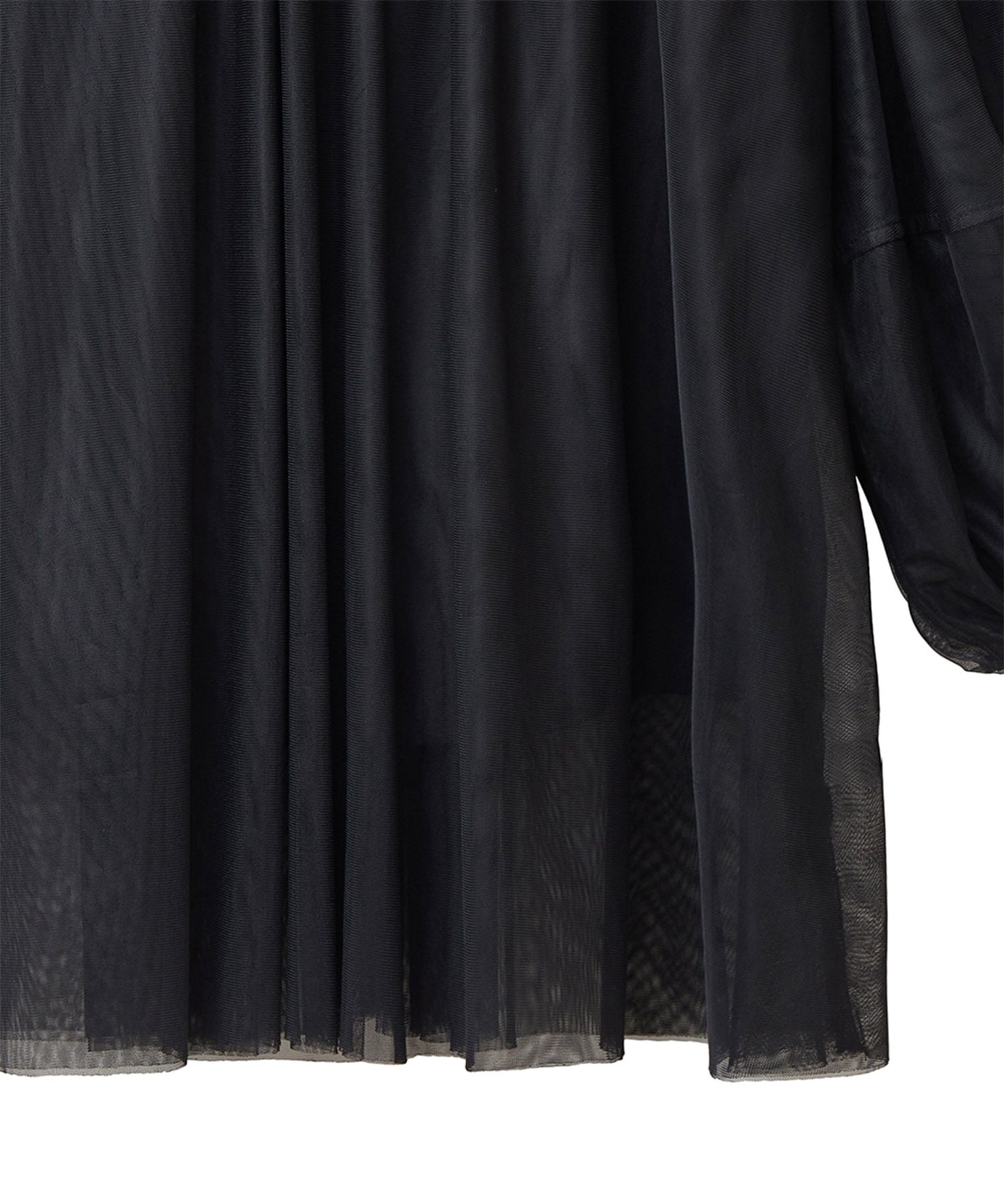 SHEER TULLE BALLOON SLEEVE TOPS(1 BLACK): CLANE: WOMENS｜ STUDIOUS