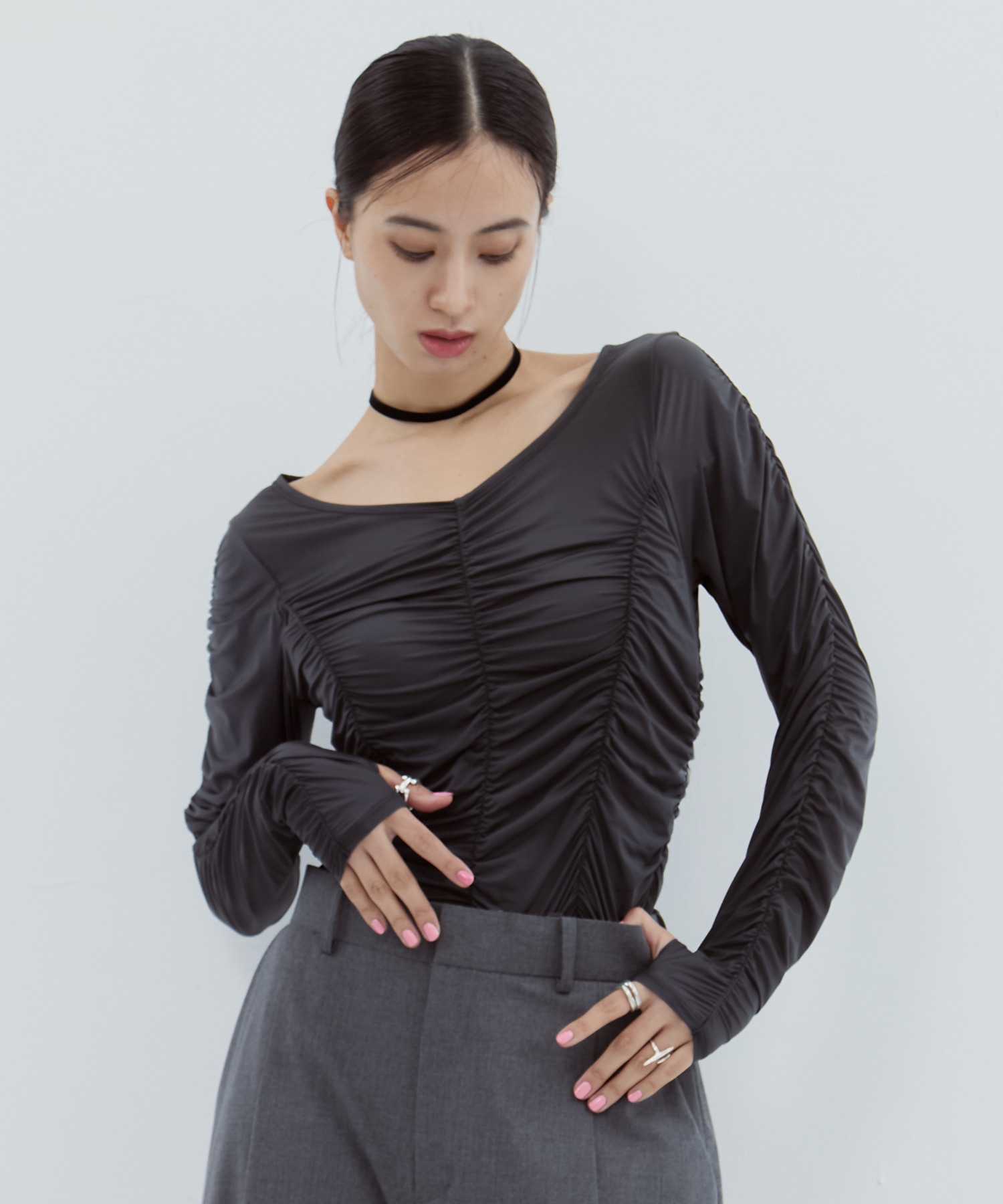 Gathered Skin Top STUDIOUS