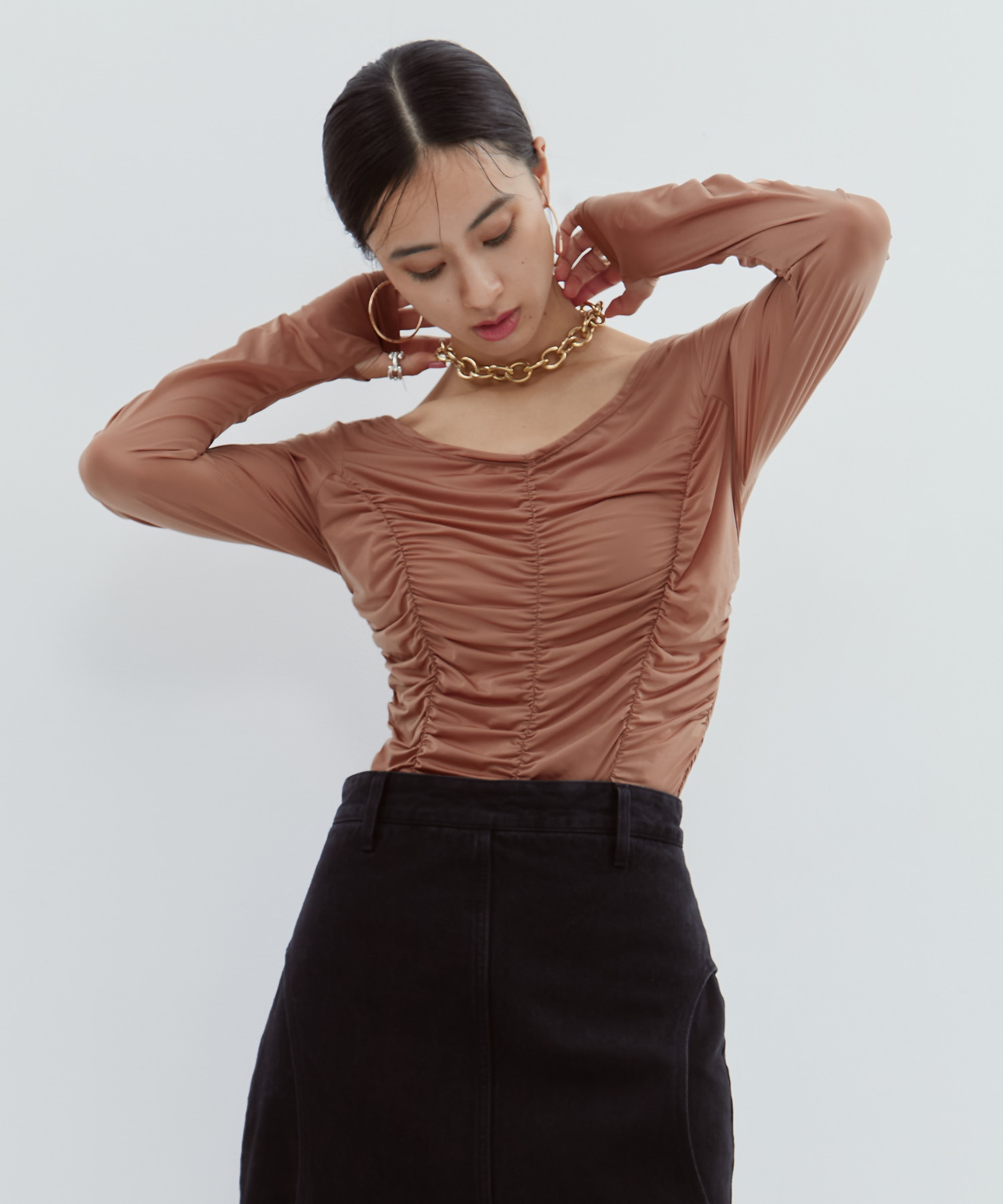 Gathered Skin Top STUDIOUS