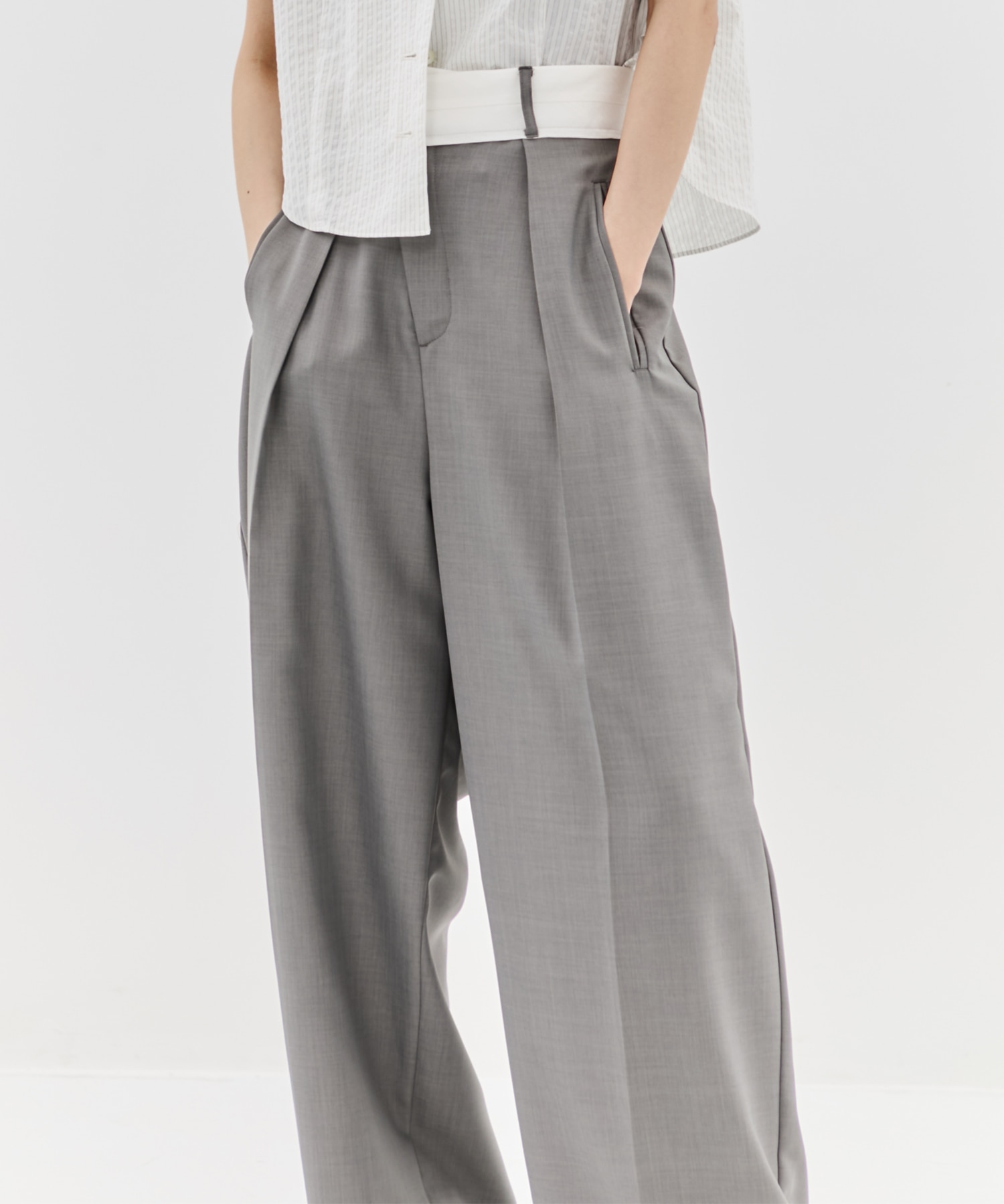 Asymmetric Front Trousers STUDIOUS