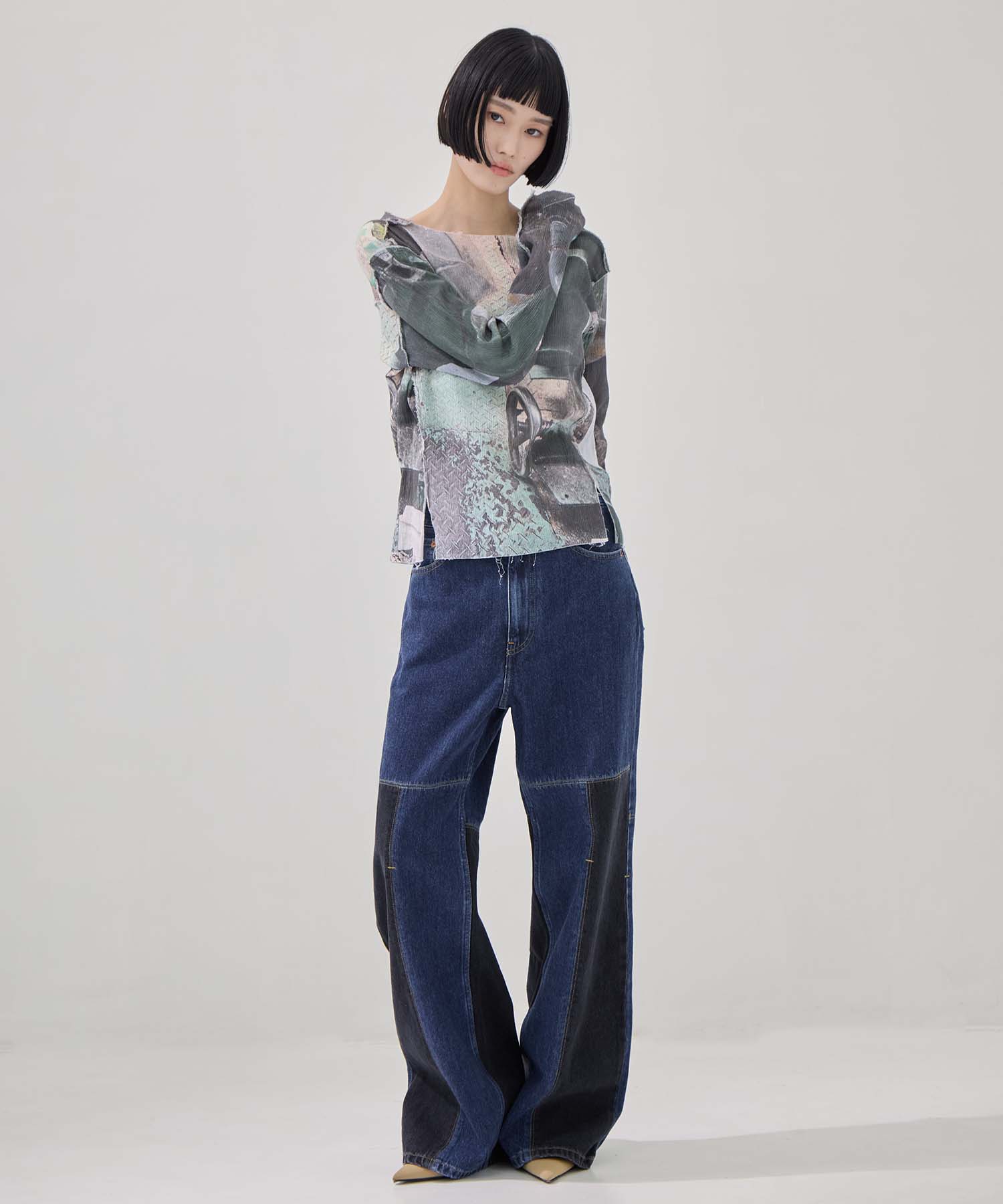 PANELLED JEANS kotohayokozawa