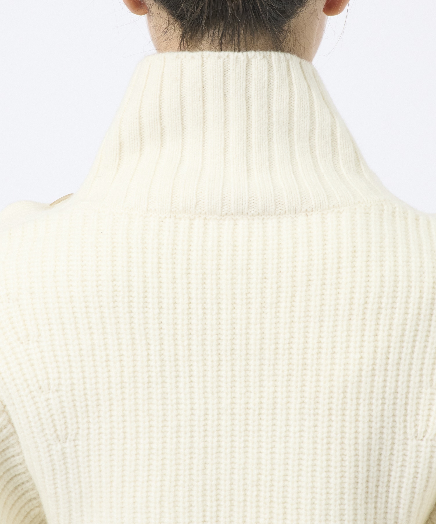 Button Sleeve Wool Knit Top STUDIOUS