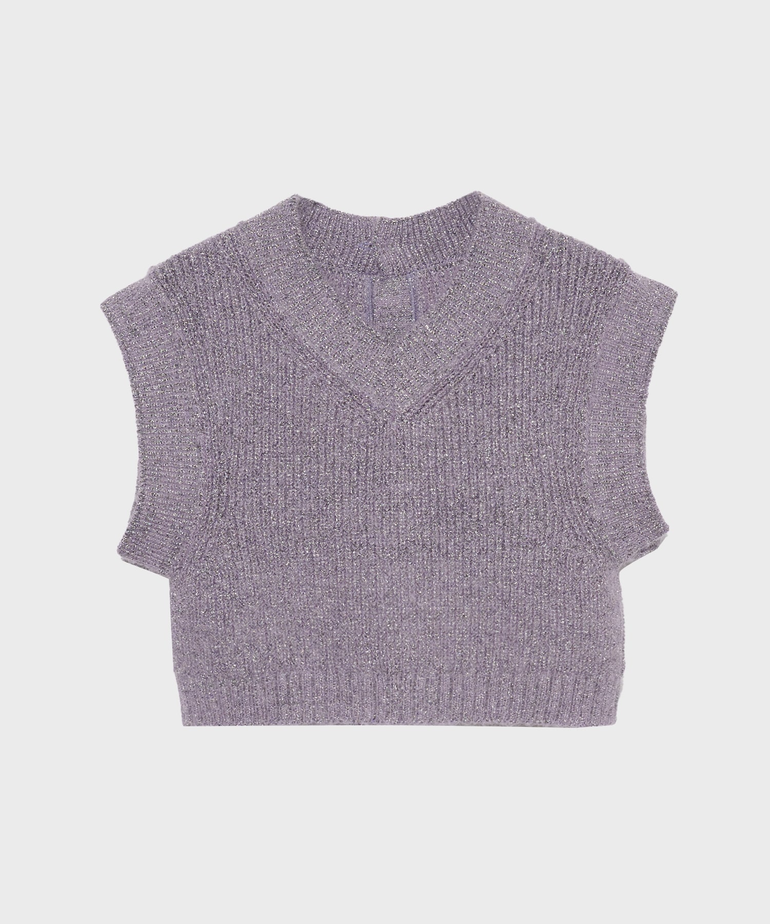 Mohair Lame Knit Vest STUDIOUS