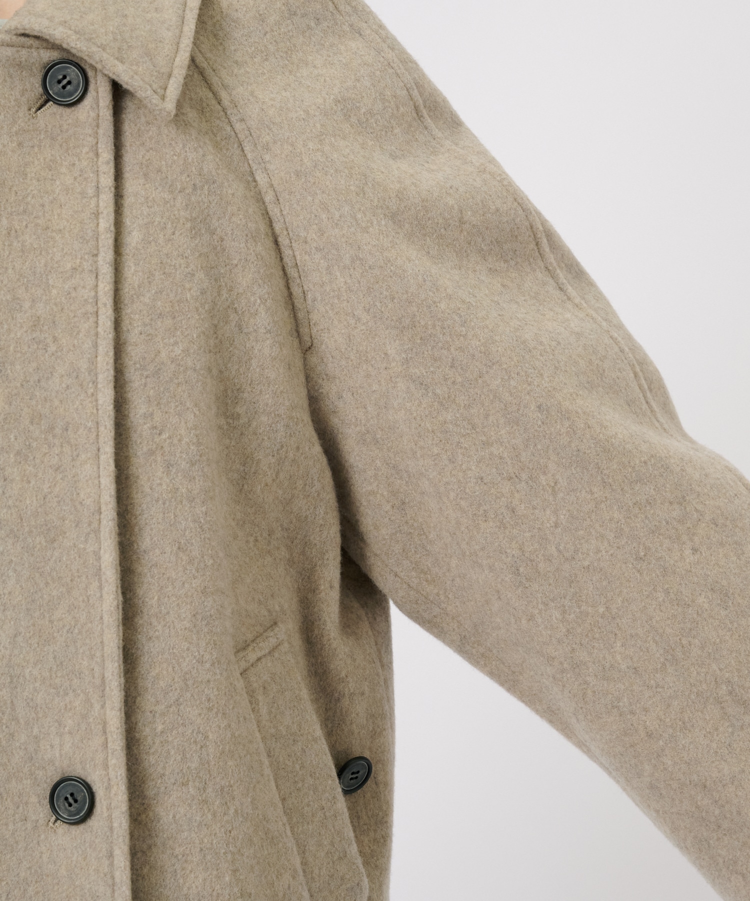 Stand Collar Wool Coat STUDIOUS