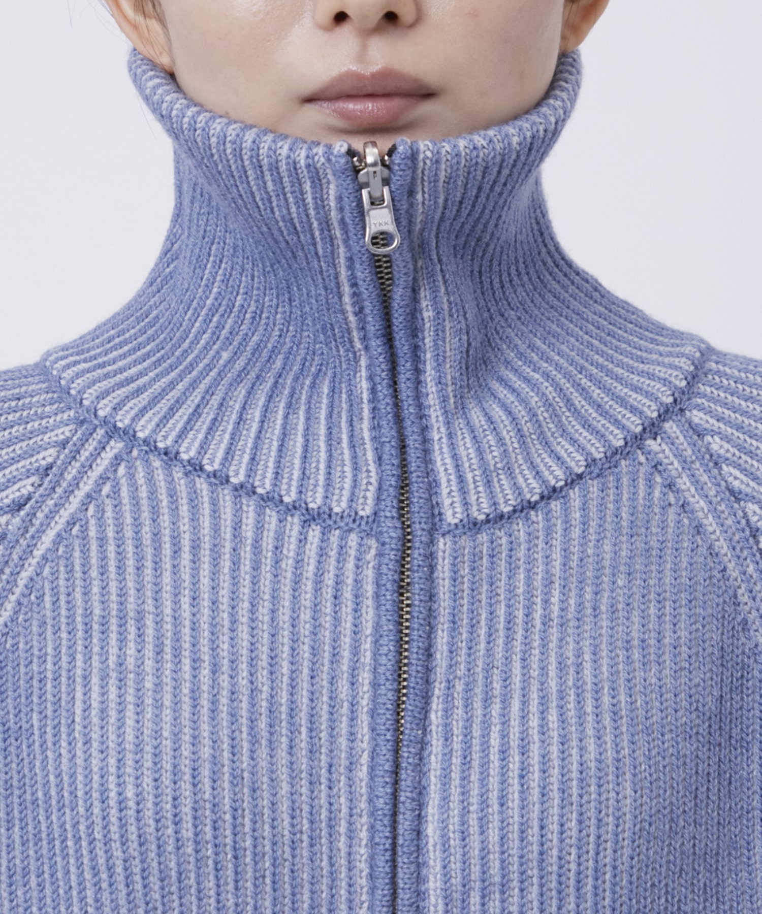 リバーシブルZip knit coat PEIEN
