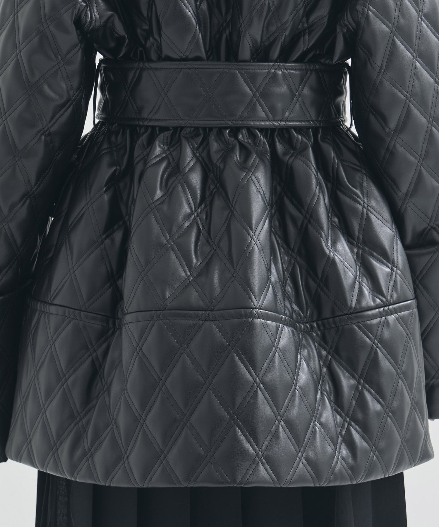 FAUX-LEATHER QUILTED JACKET FETICO