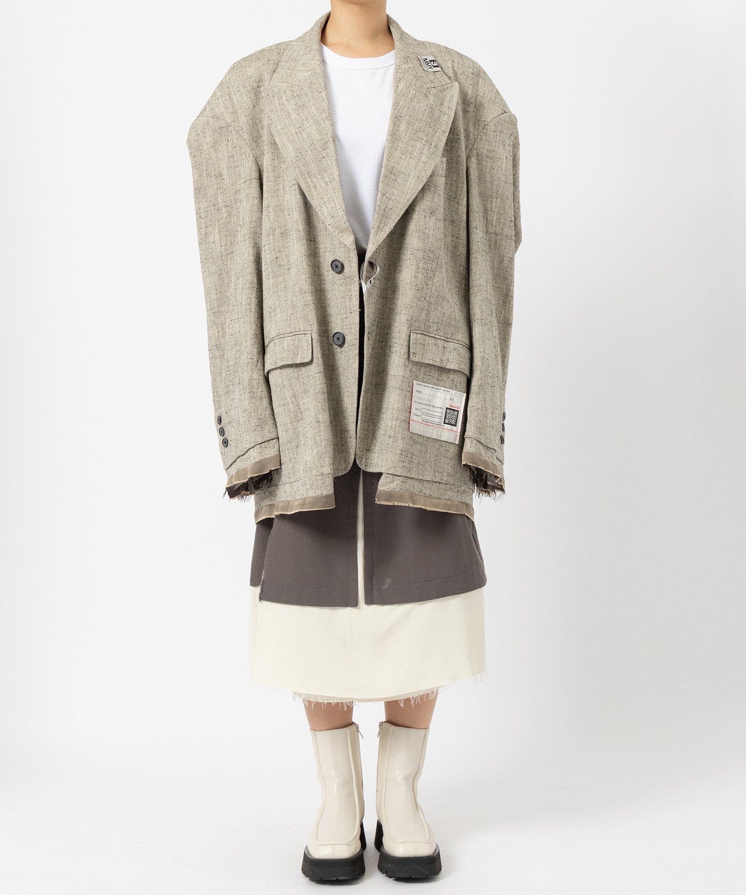 SLUB NEP TWEED JACKET Maison MIHARA YASUHIRO