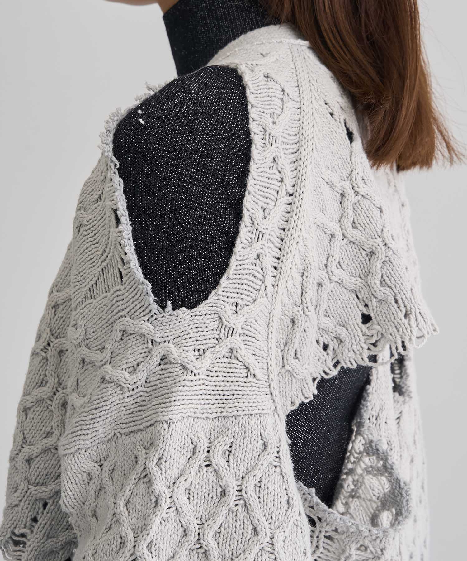 SUNFADED KNIT CARDIGAN Maison MIHARA YASUHIRO