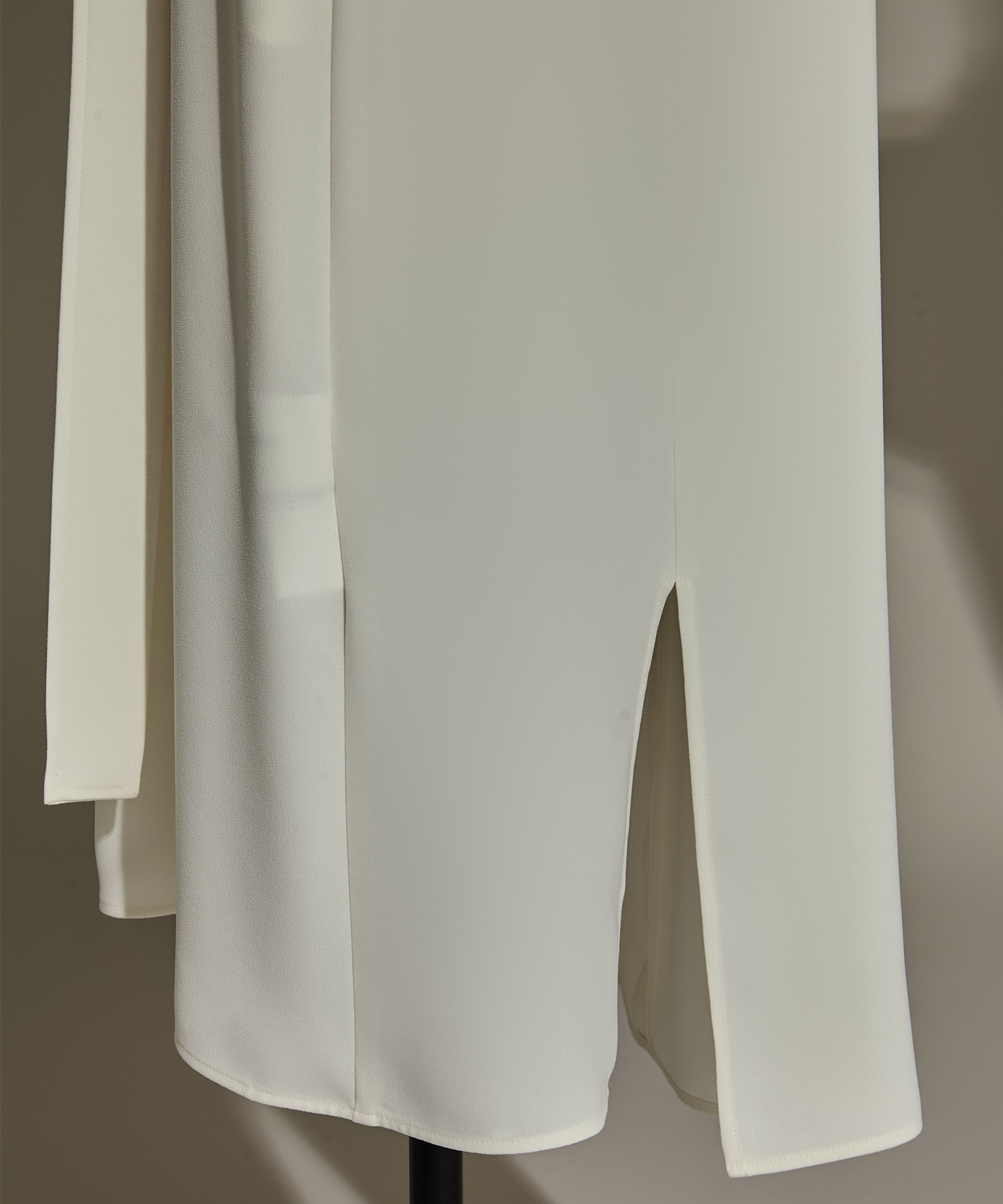 Back Satin Belted Dress STUDIOUS