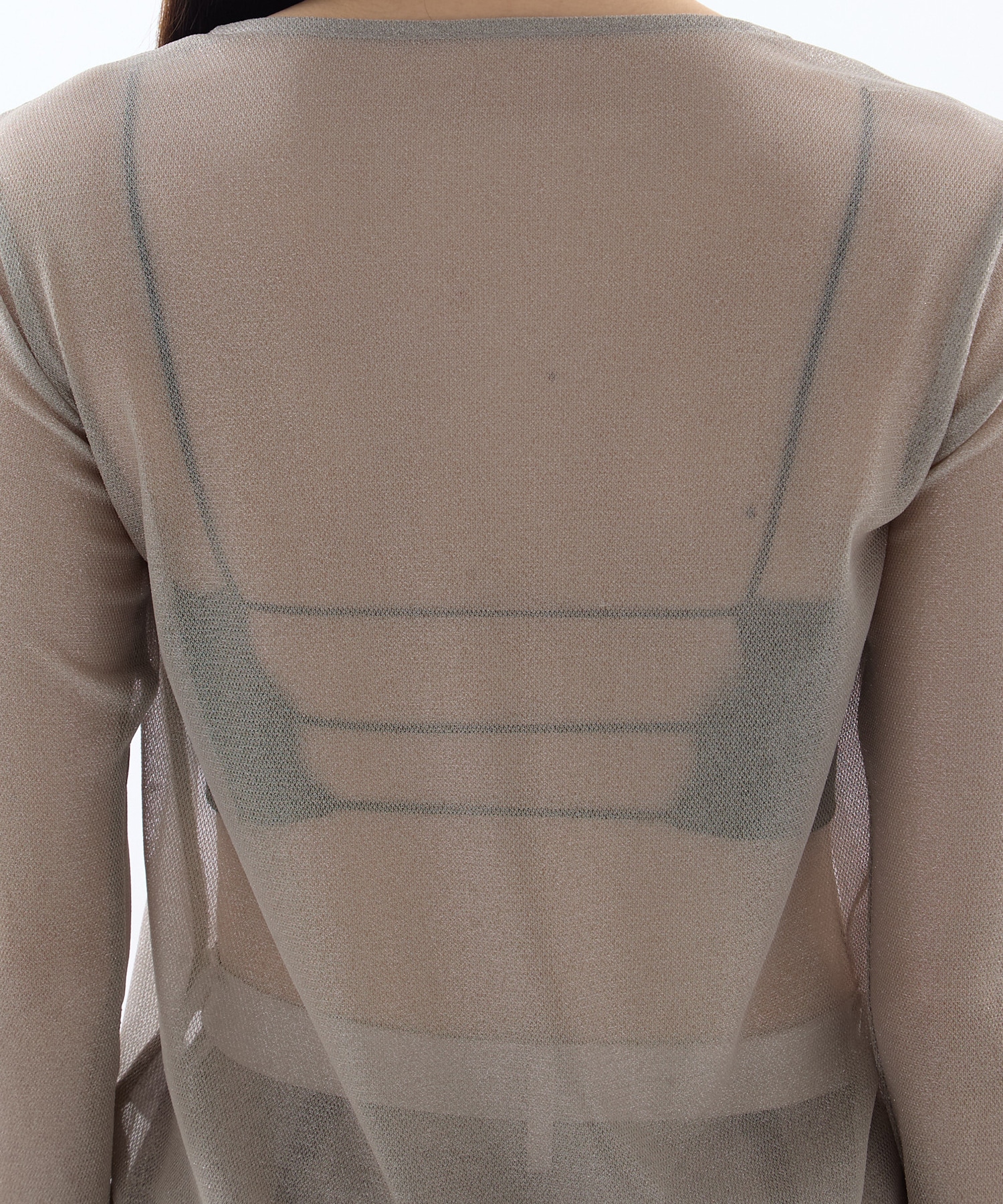 別注SHEER RIBON SKIN TOPS HOUGA