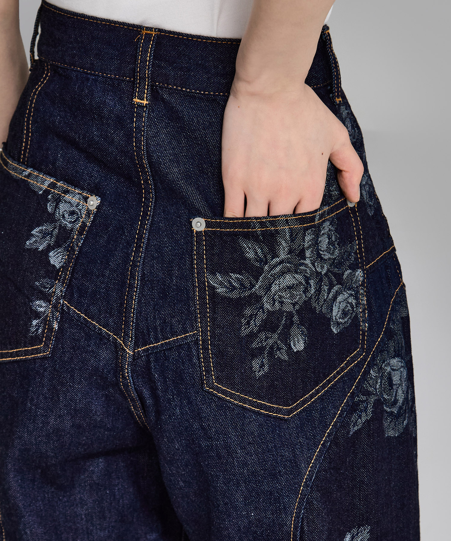 別注  ROSE DENIM PANTS FETICO