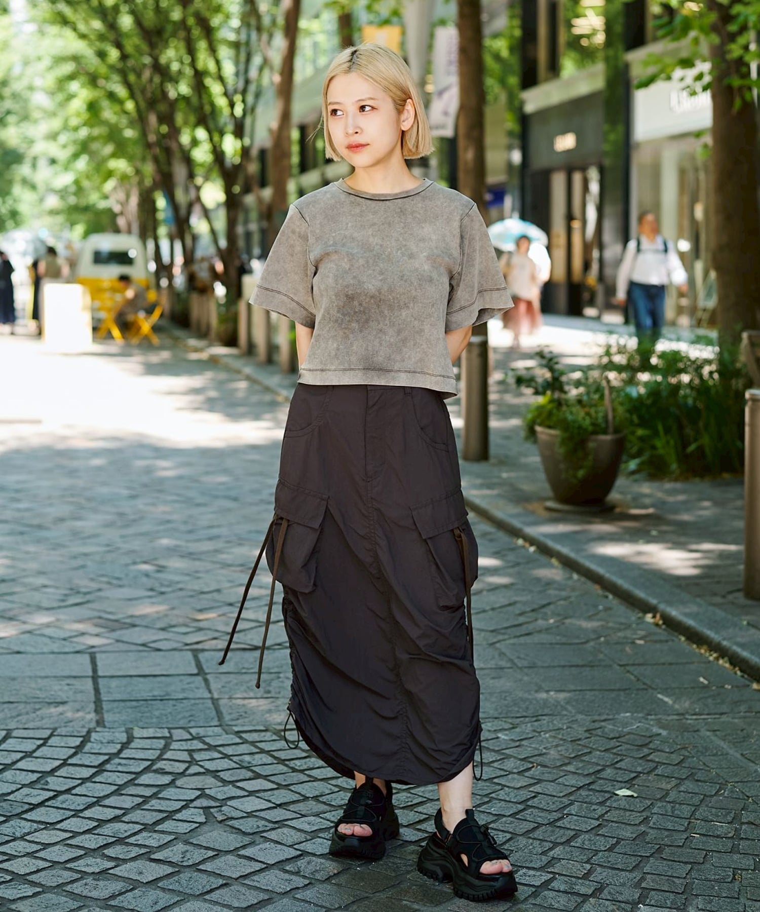 Drawstring Cargo Skirt STUDIOUS