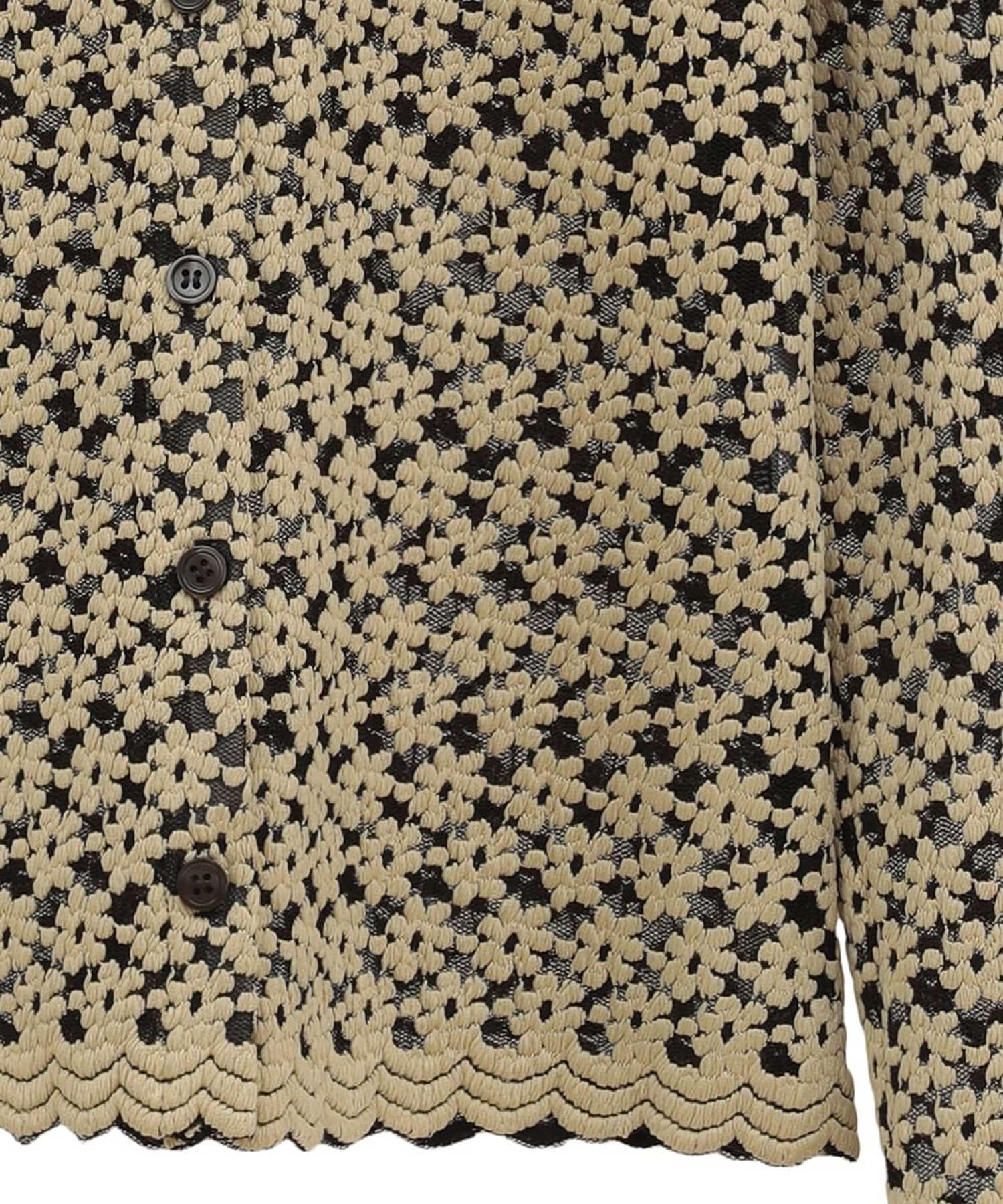 3D FLOWER LACE SHIRT CLANE