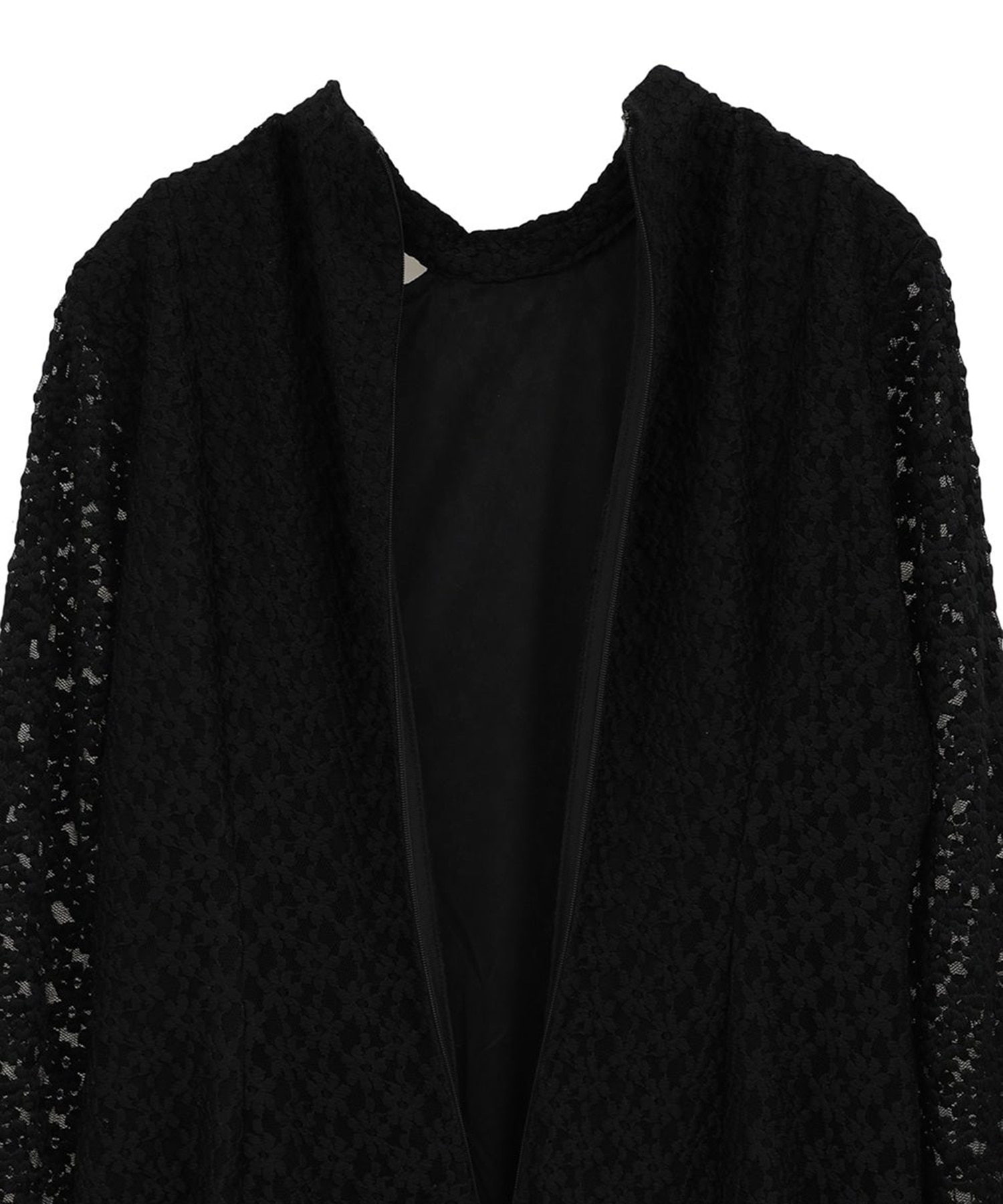 3D FLOWER LACE SLASH NECK ONEPIECE CLANE