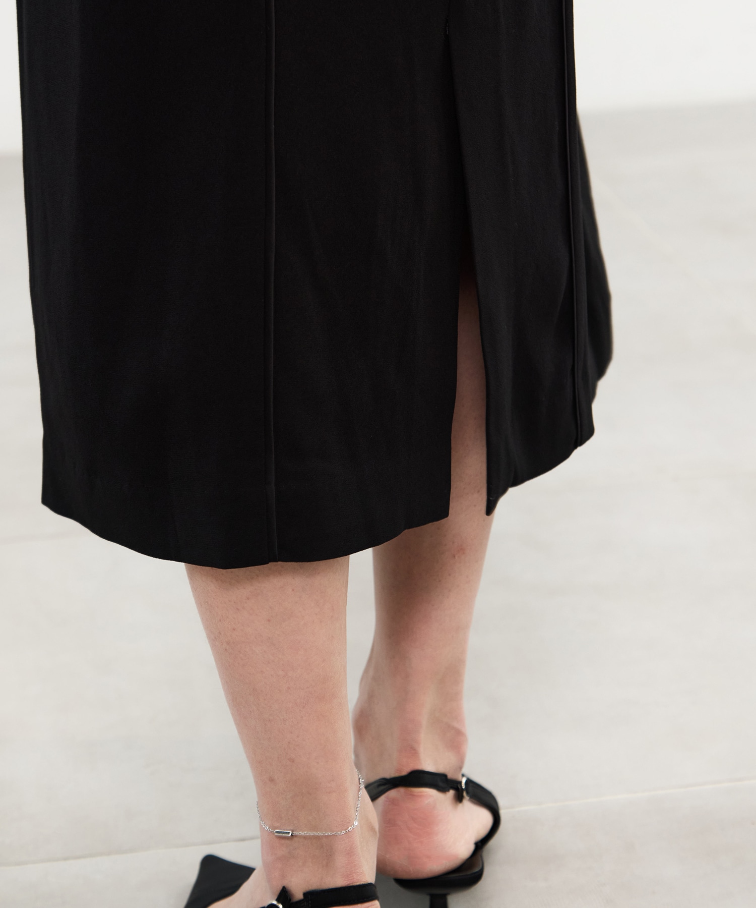 Petal collar lace dress MURRAL