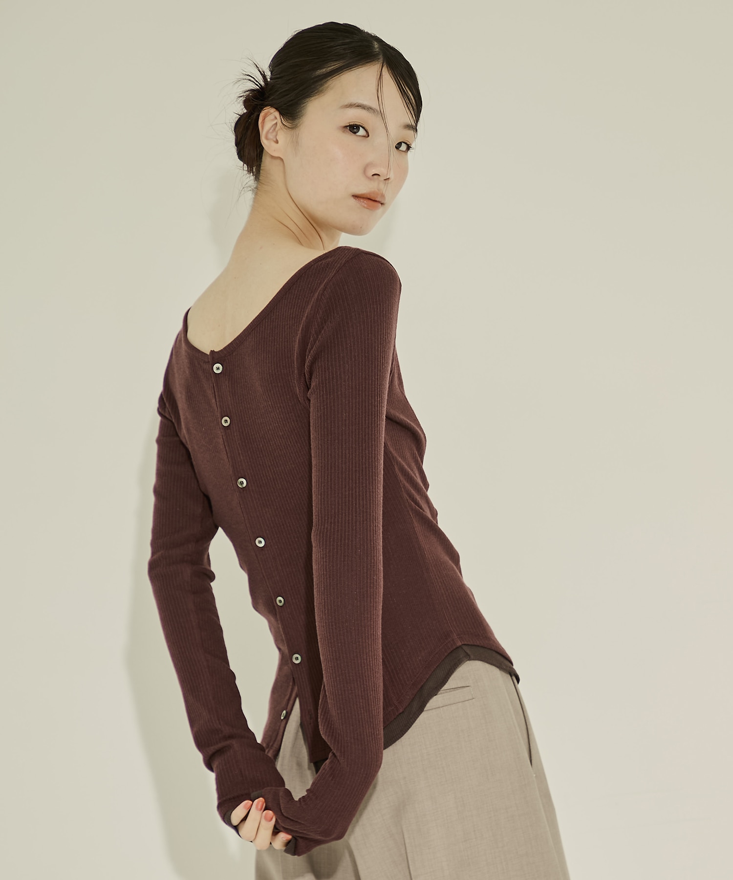 Cashmere Silk Long Tee STUDIOUS