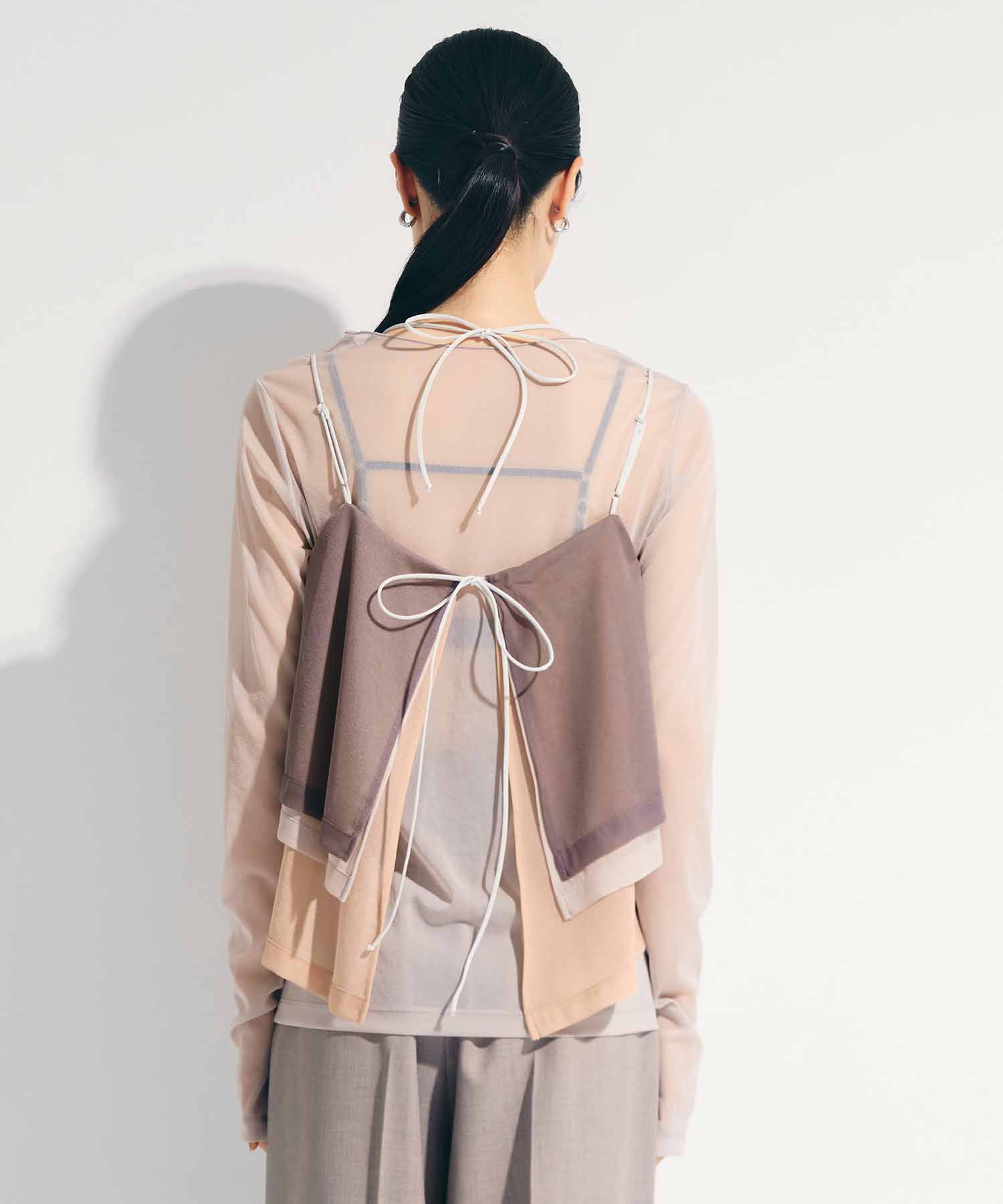 3way Camisole & Sheer Long T STUDIOUS