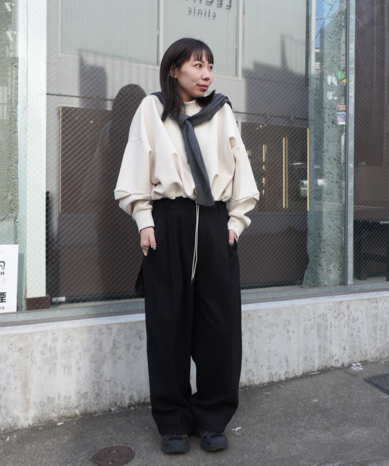 Draw Cord Cropped T UJOH