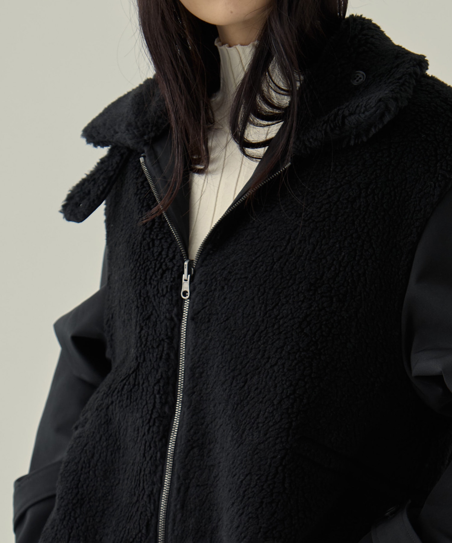 別注リサイクルシェルタフタ×ボア VACHEMENT