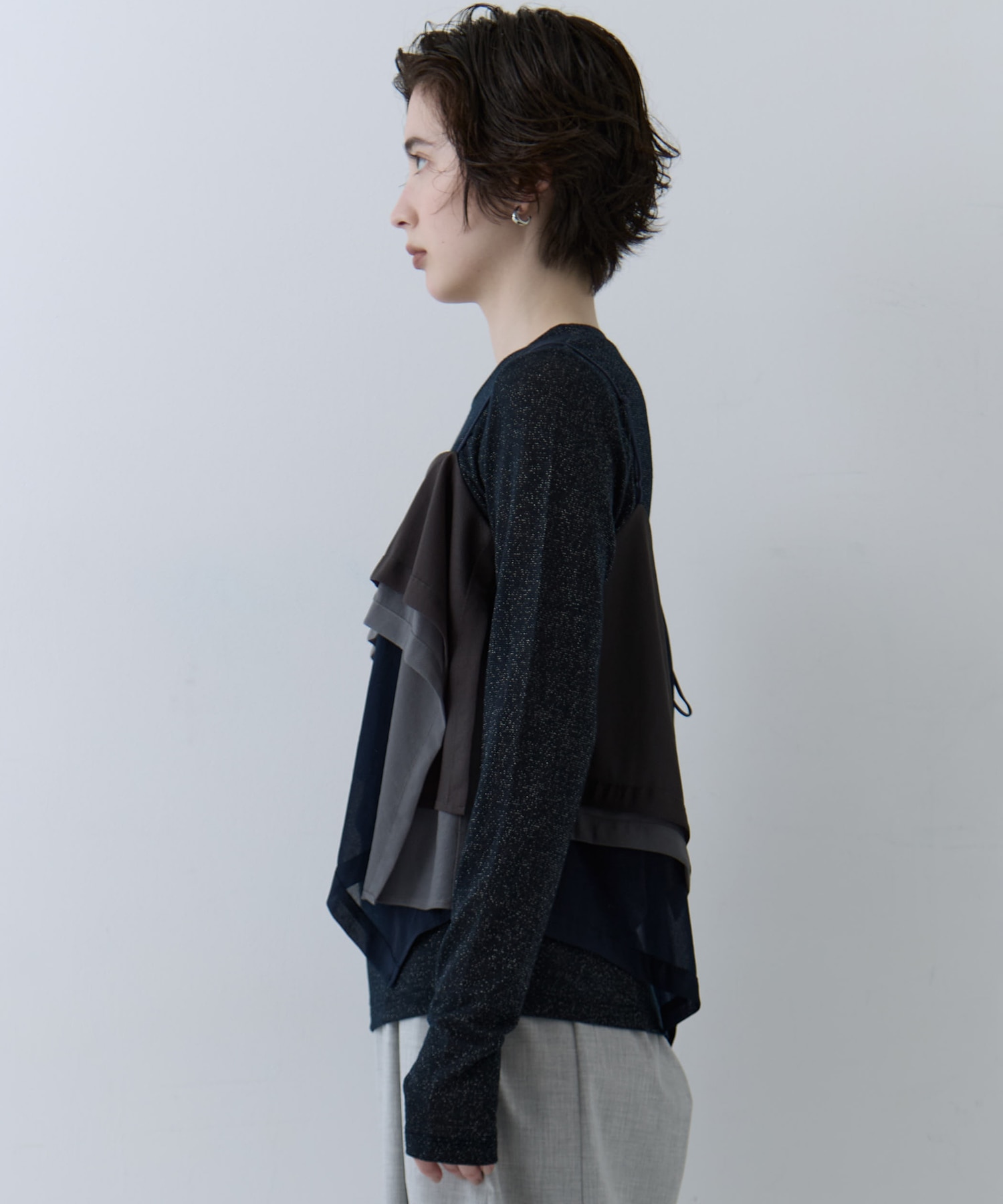 3way Camisole & Cashmere Long T STUDIOUS