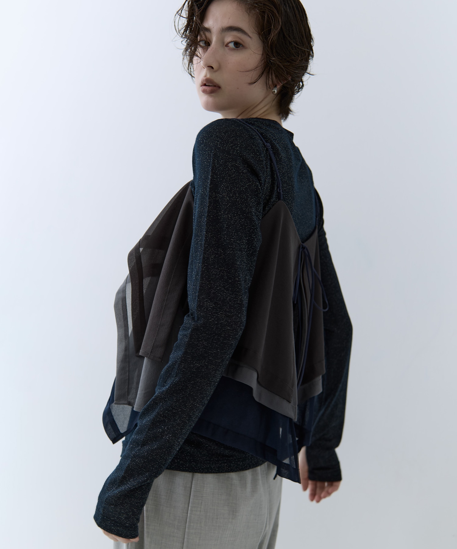 3way Camisole & Cashmere Long T STUDIOUS