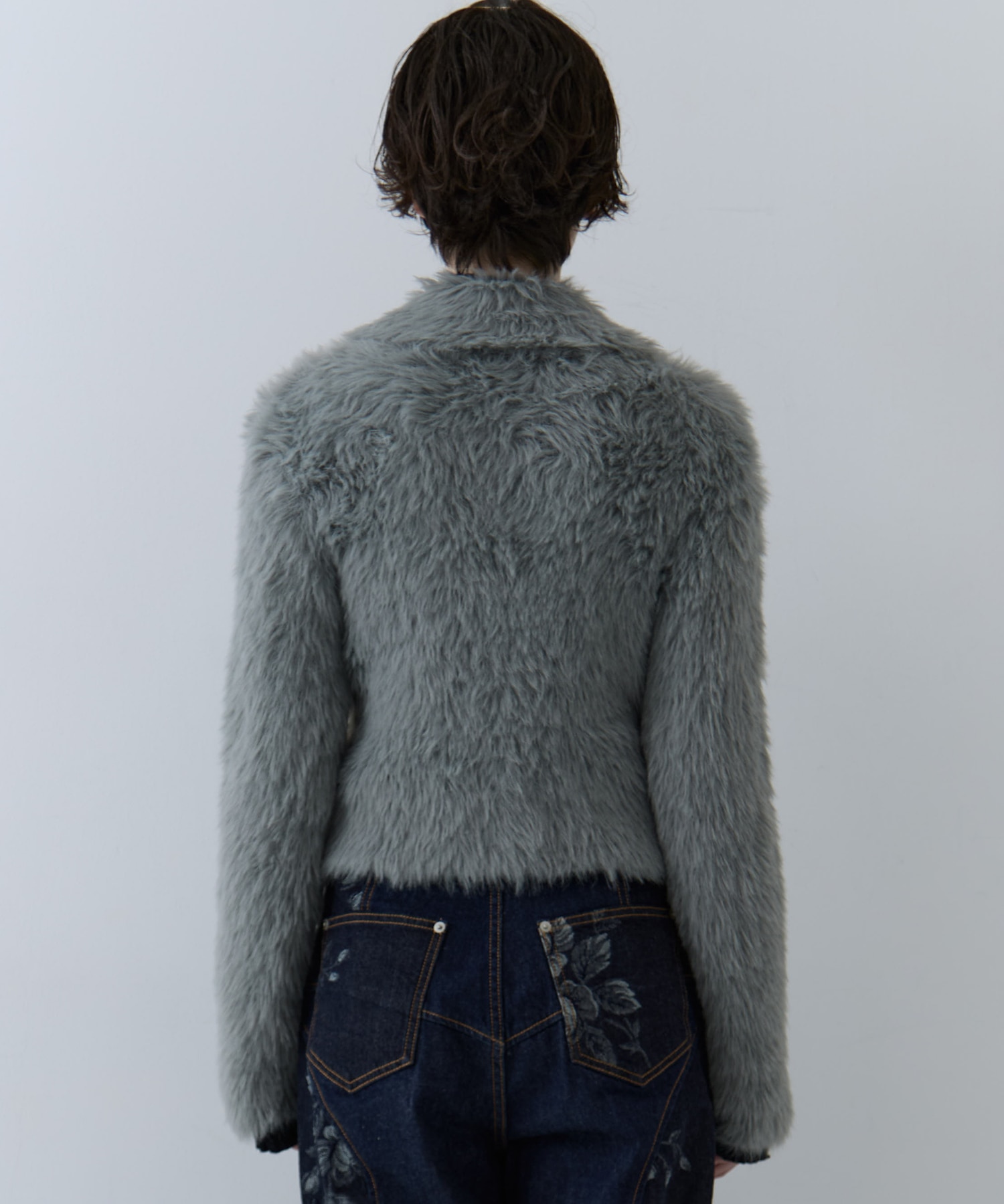 別注 シャギービジューカーディガン FETICO