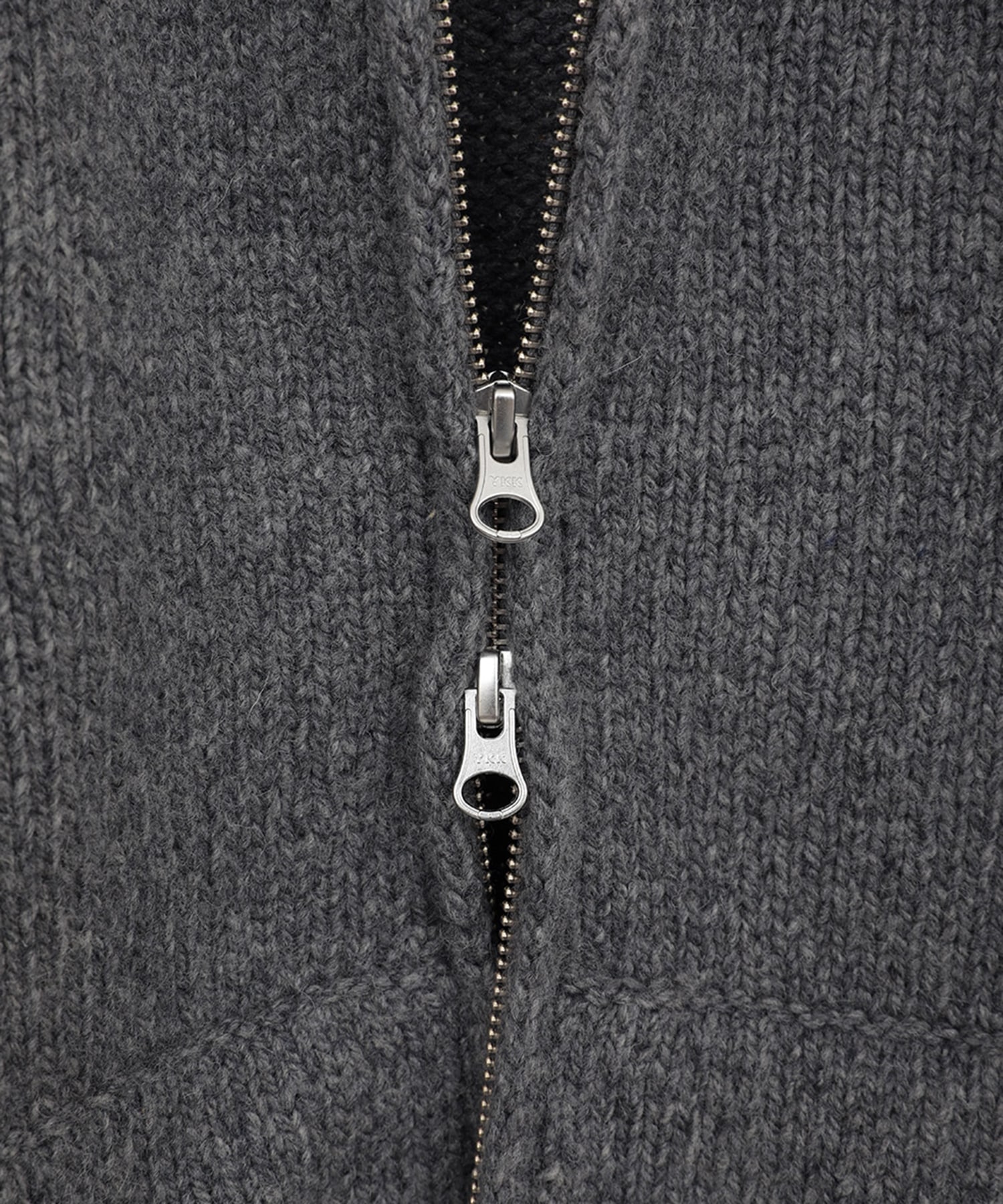 POCKET ZIP KNIT TOPS CLANE