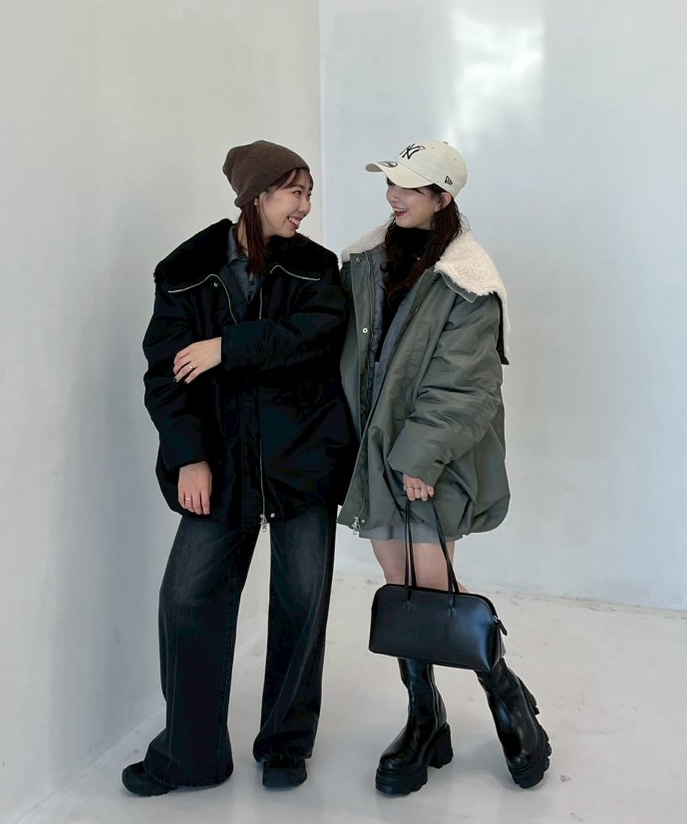 WEB限定復刻】別注BALLOON DESIGN HOODED N3B(1 BLACK): CLANE: WOMENS