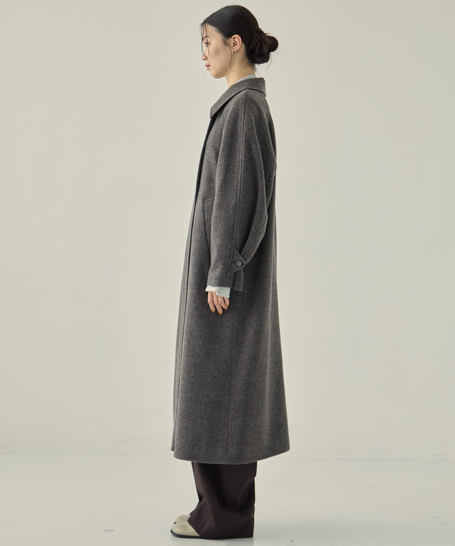 Stand Collar Wool Coat STUDIOUS