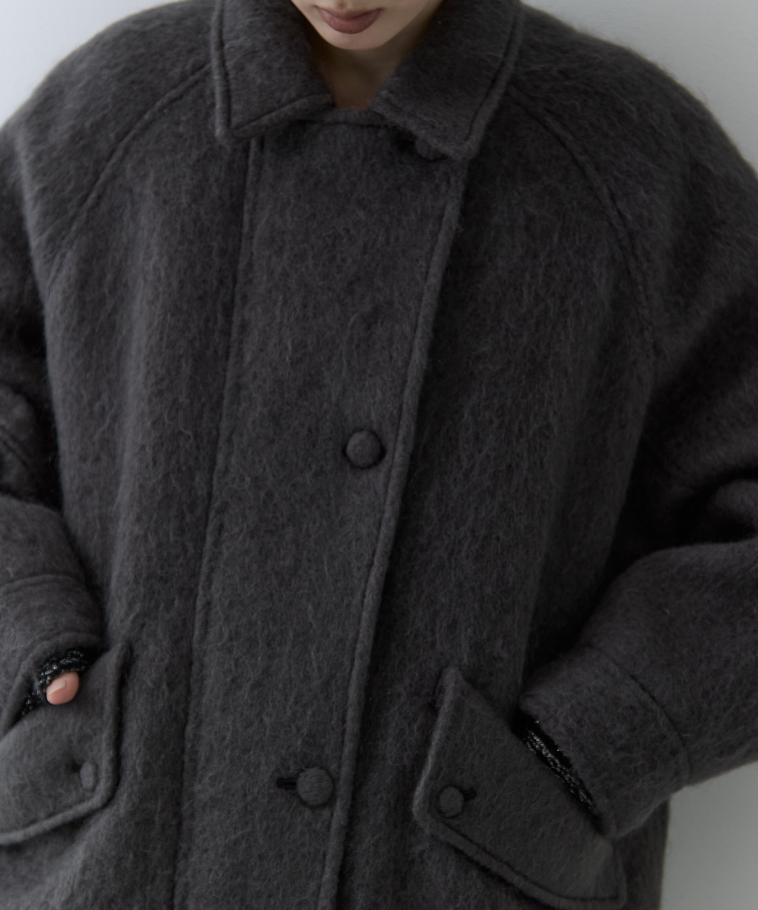 UND MOHAIR SHAGGY FLIGHT JACKET AMERI