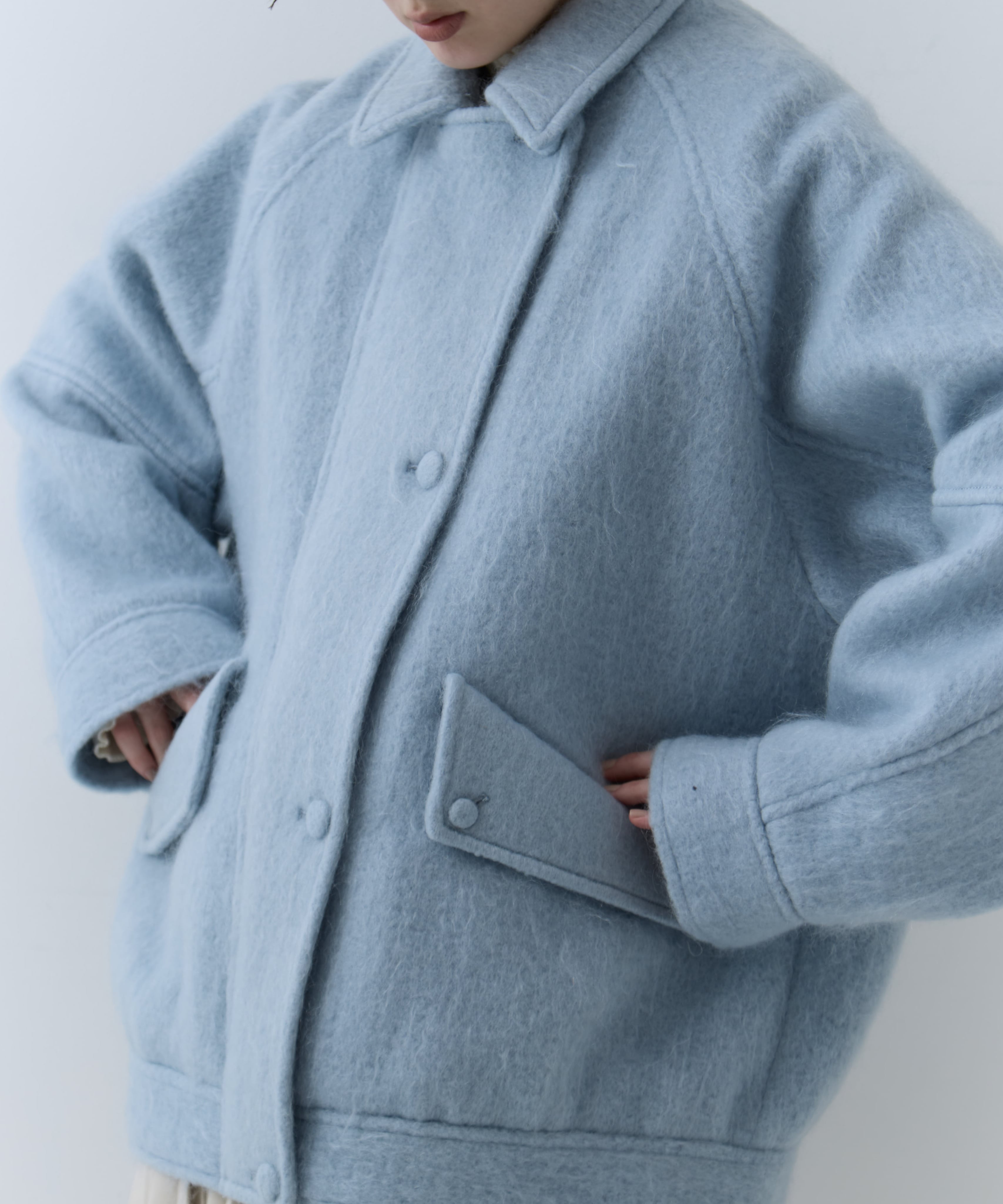 UND MOHAIR SHAGGY FLIGHT JACKET AMERI