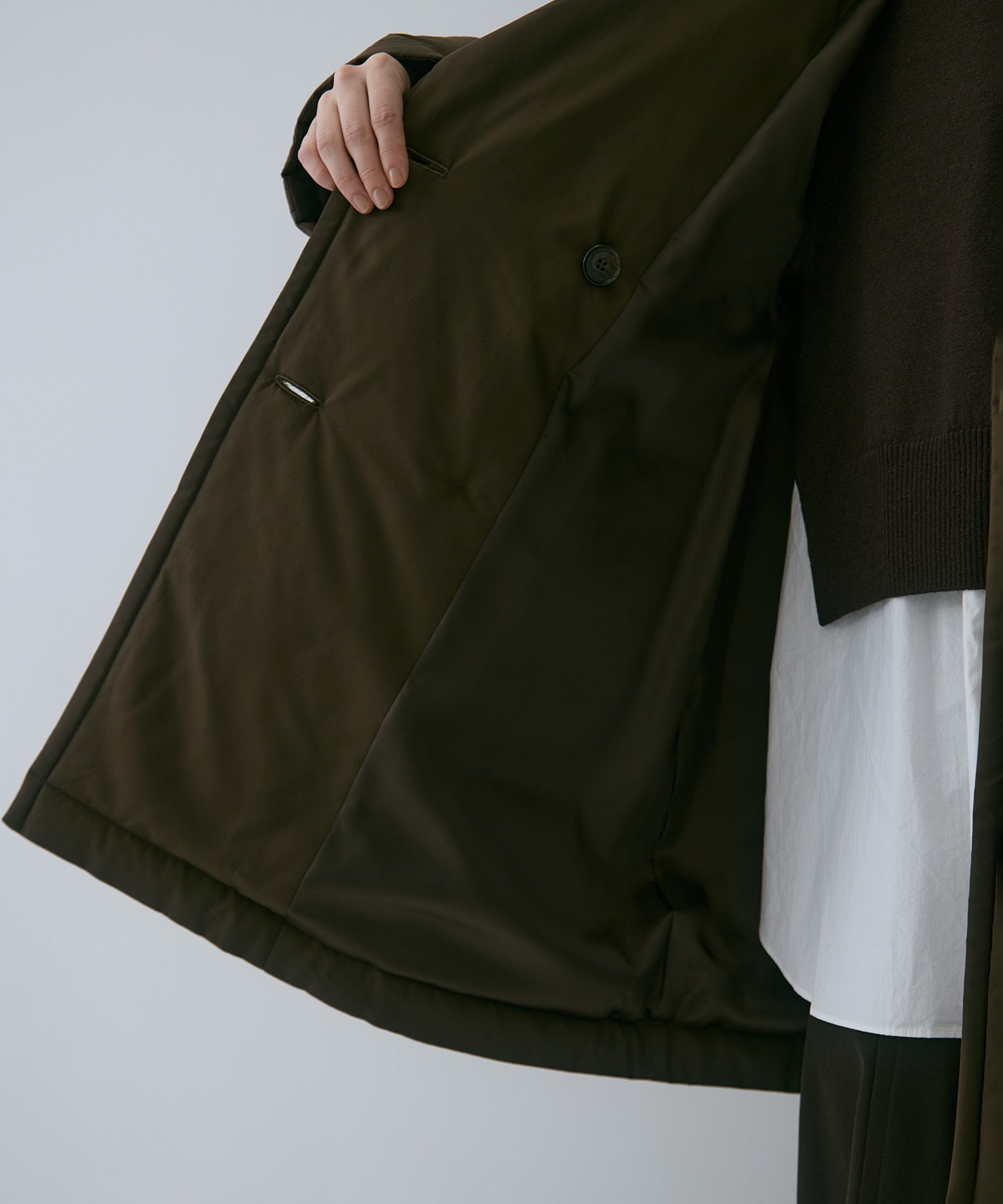 PADDED BUTTON COAT STUDIOUS