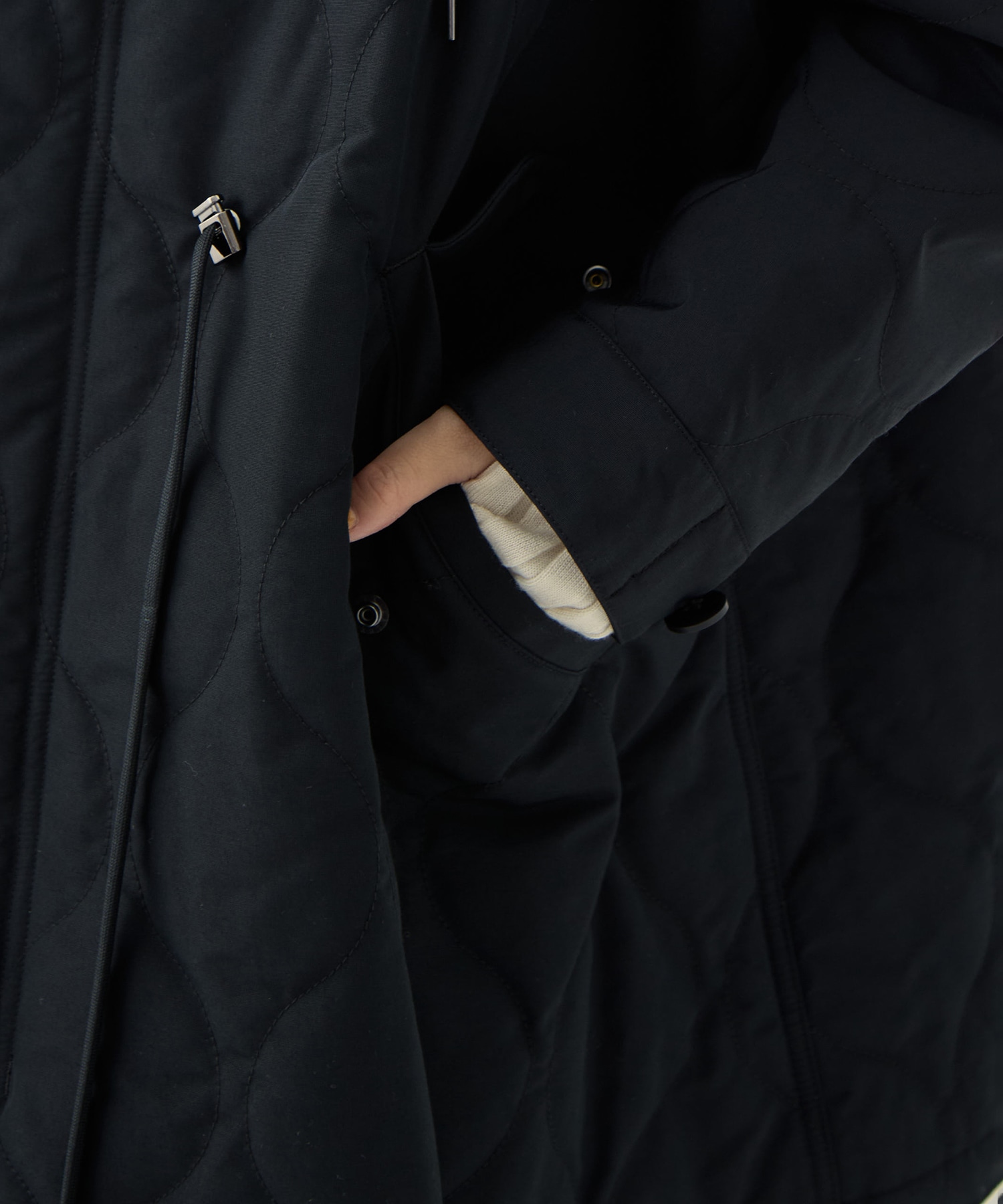 リサイクル60/40クロスキルティング モッズコート VACHEMENT