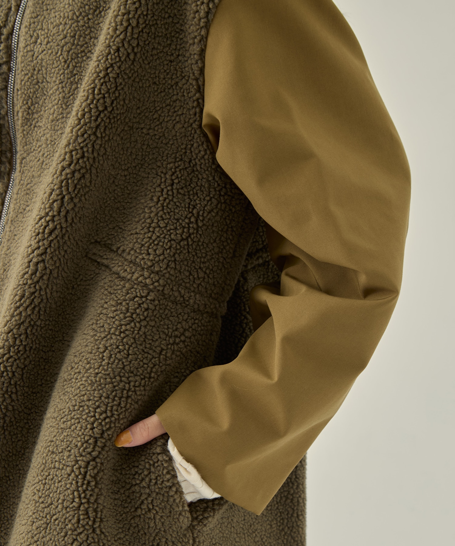 リサイクルシェルタフタ×ボア(ロング) VACHEMENT