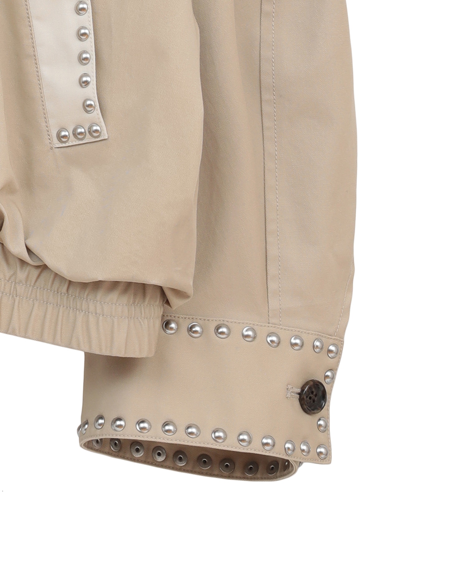 W COLOR STUDDED DRIZZLER JACKET CLANE