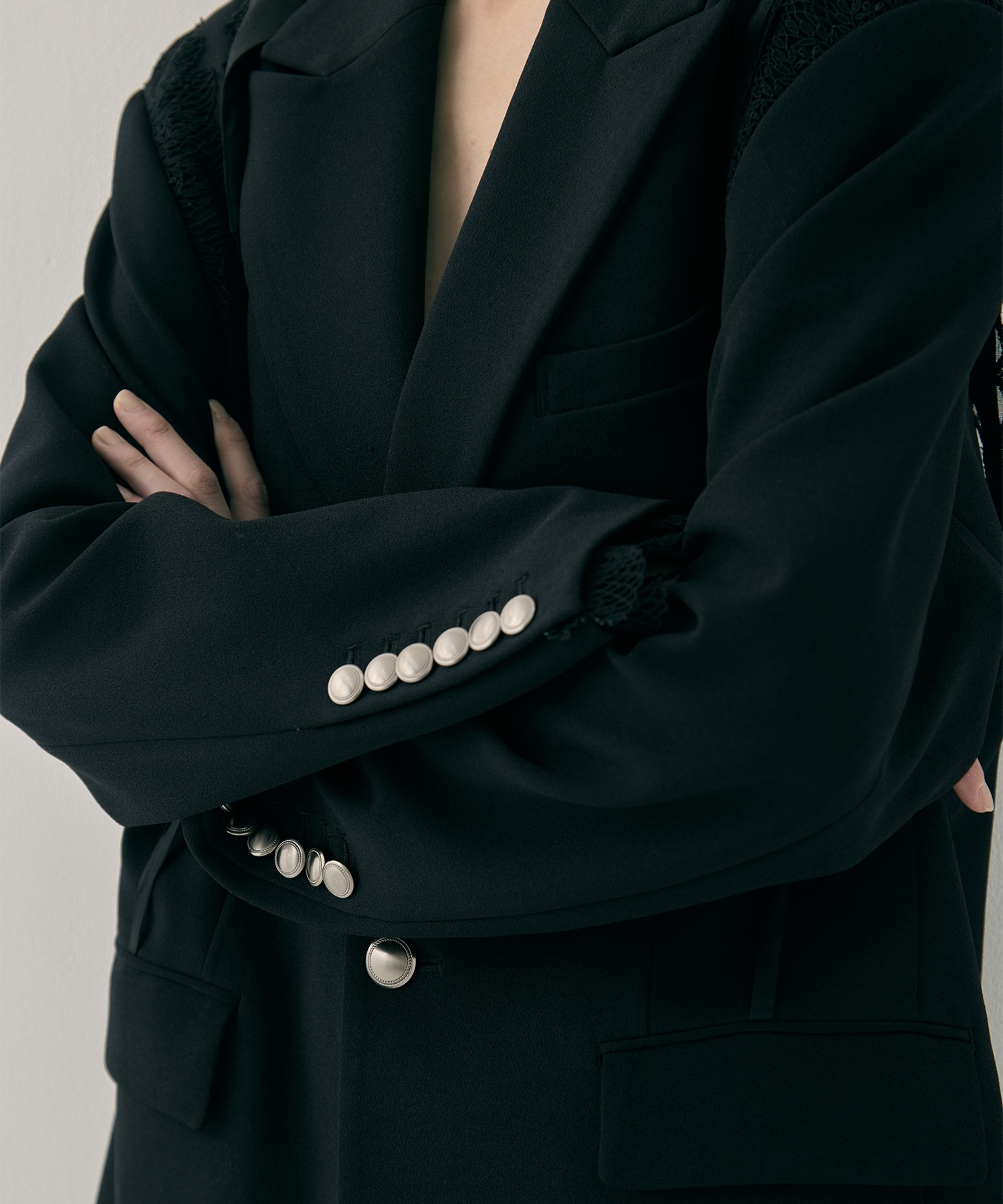 garter collar peaked lapel jacket tanakadaisuke