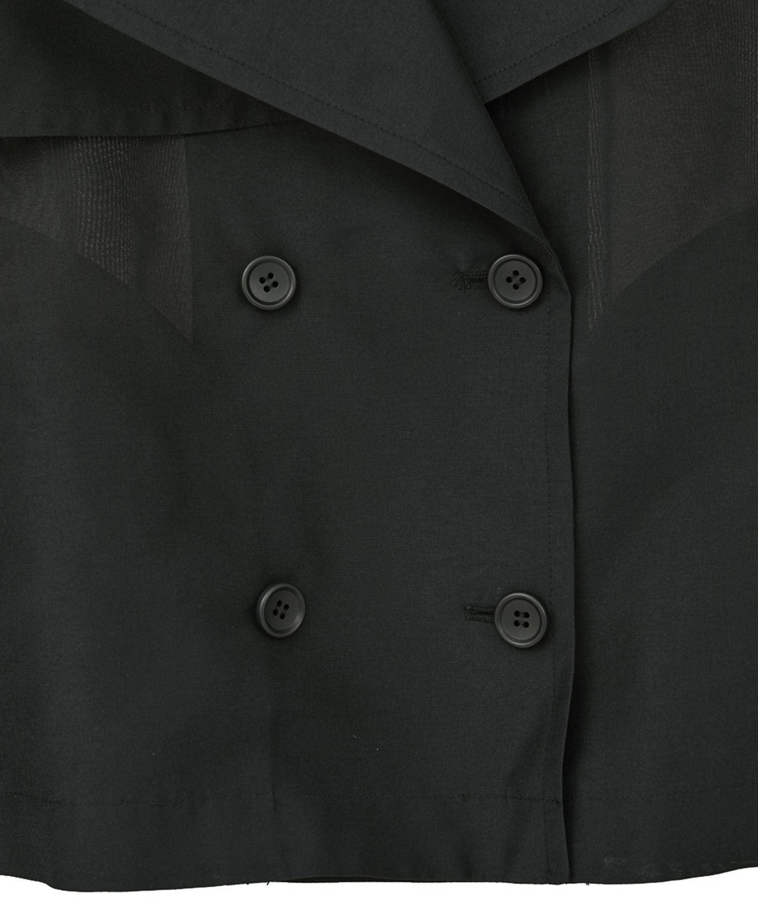 SHEER SHORT TRENCH JACKET CLANE