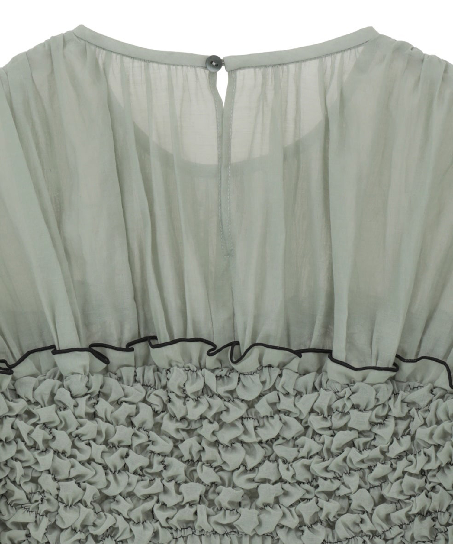 COLOR STITCHED SHIRRING TOPS CLANE
