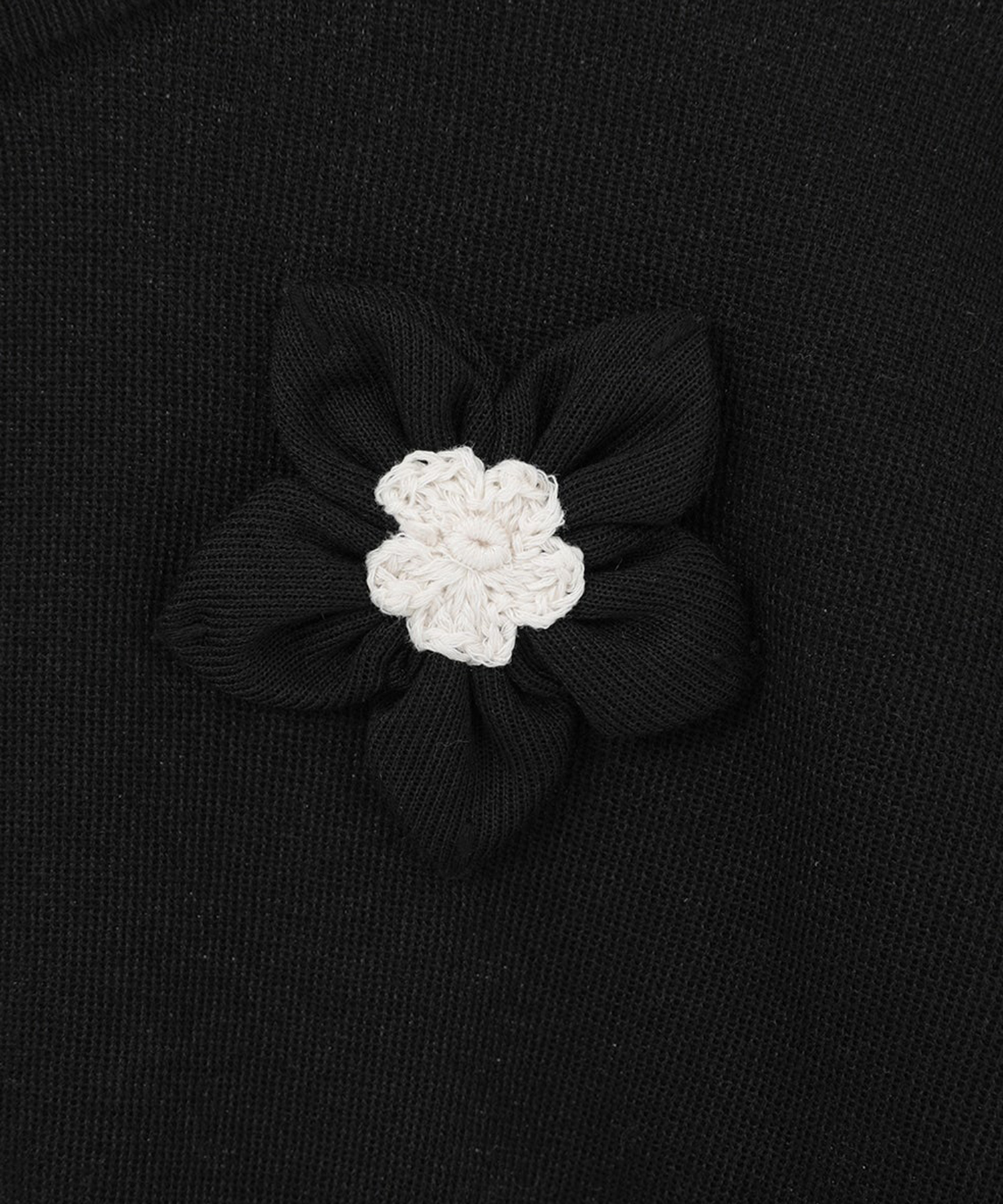 FLOWER MOTIF KNIT CARDIGAN CLANE
